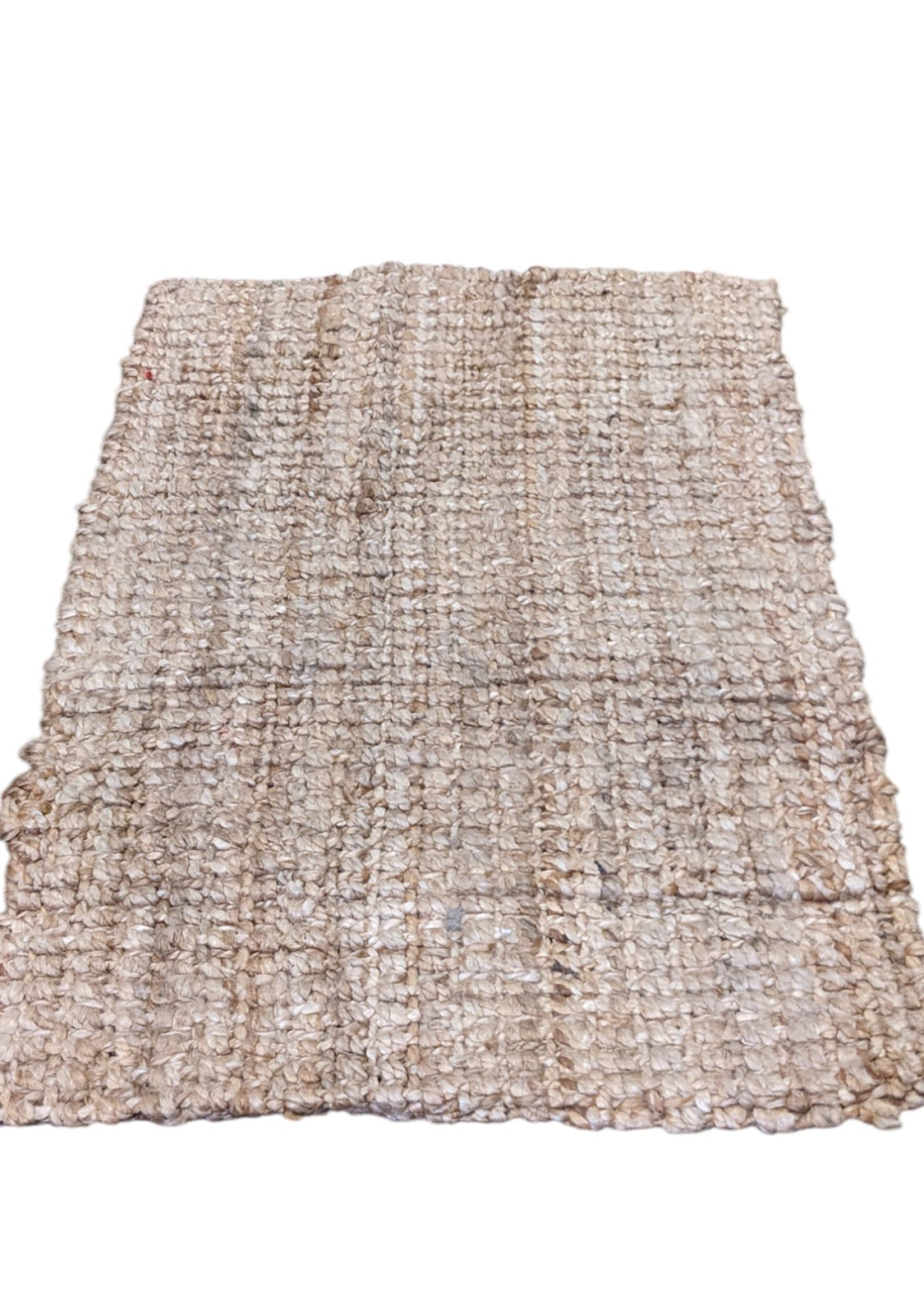 Chunky Natural Jute Rug - 82 x 58 cm