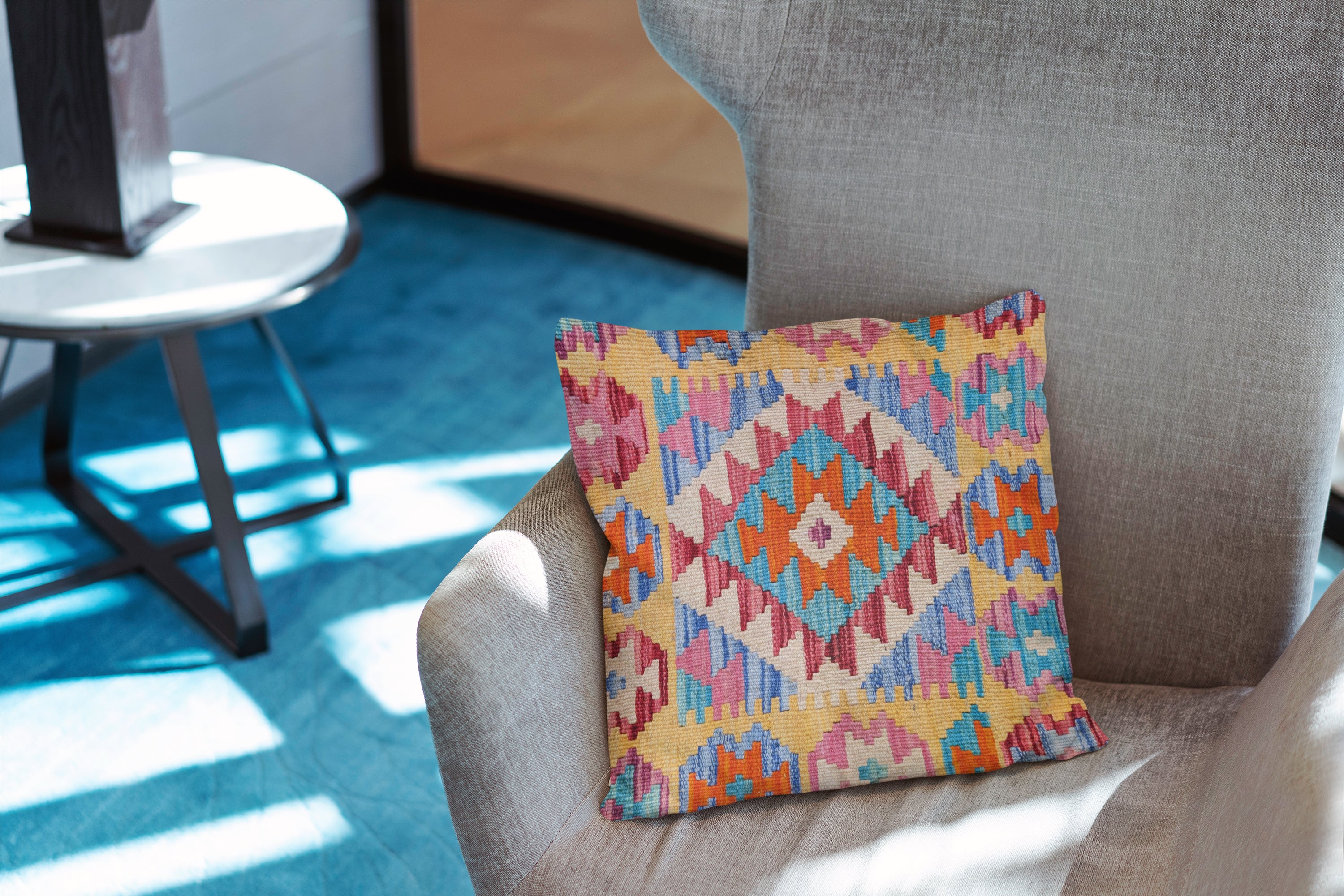Afghan Kilim Cushion Cover - 45 x 45 cm