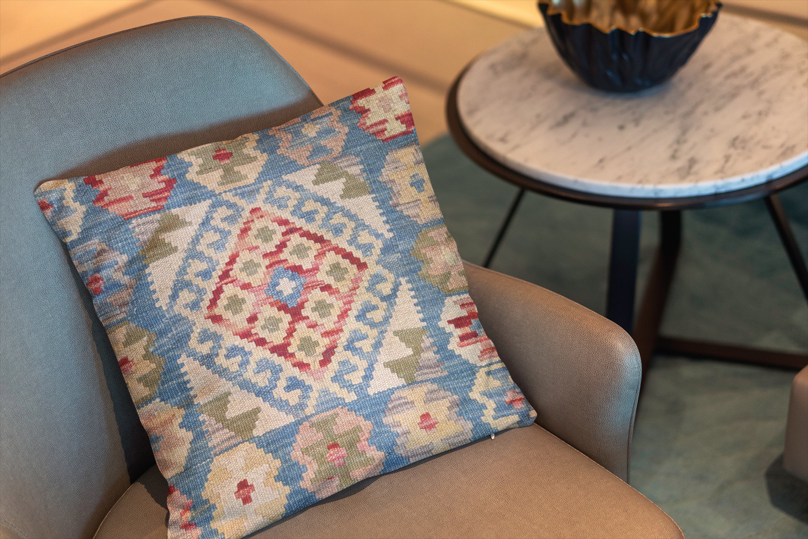 Afghan Kilim Cushion Cover - 45 x 45 cm