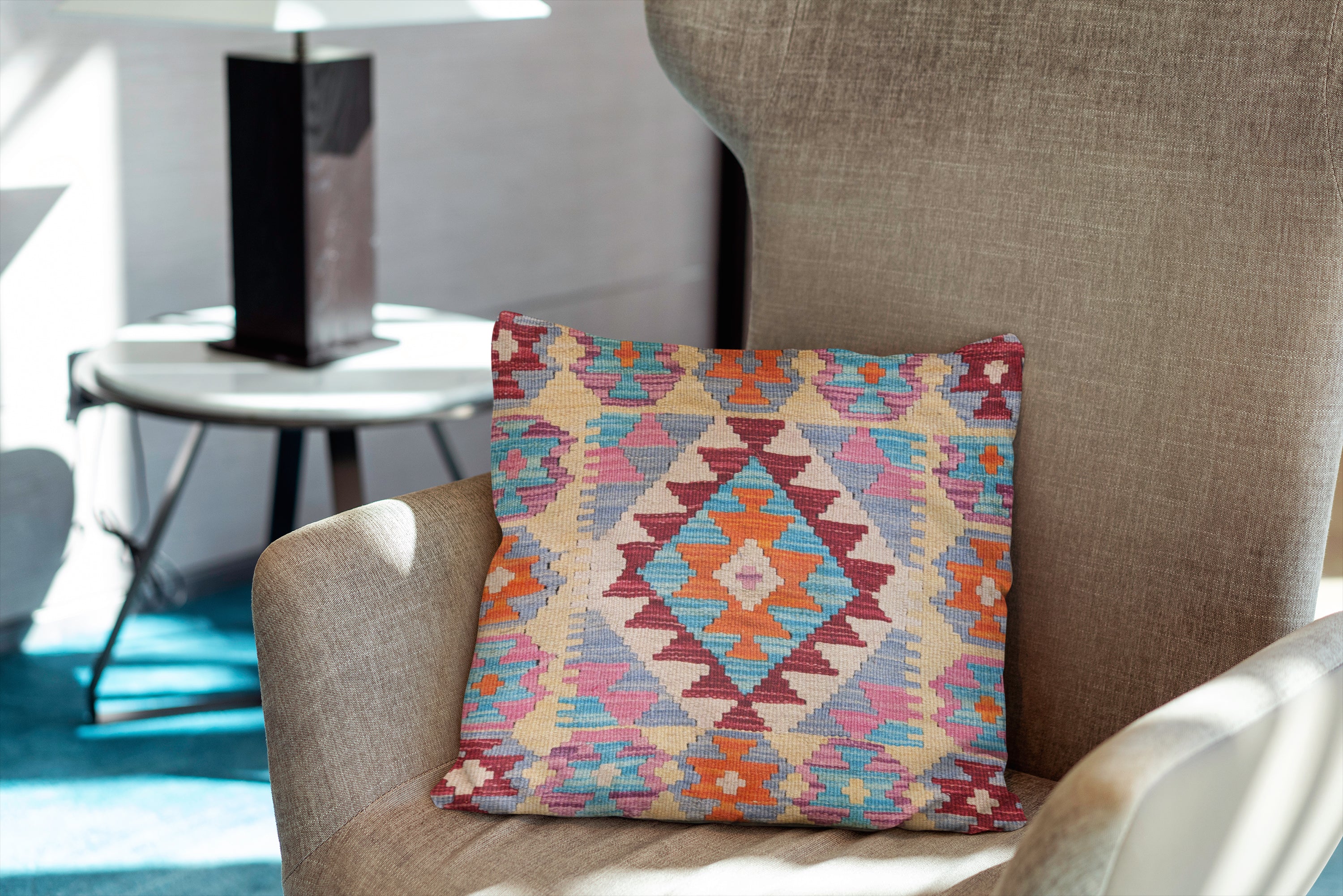 Afghan Kilim Cushion Cover - 45 x 45 cm