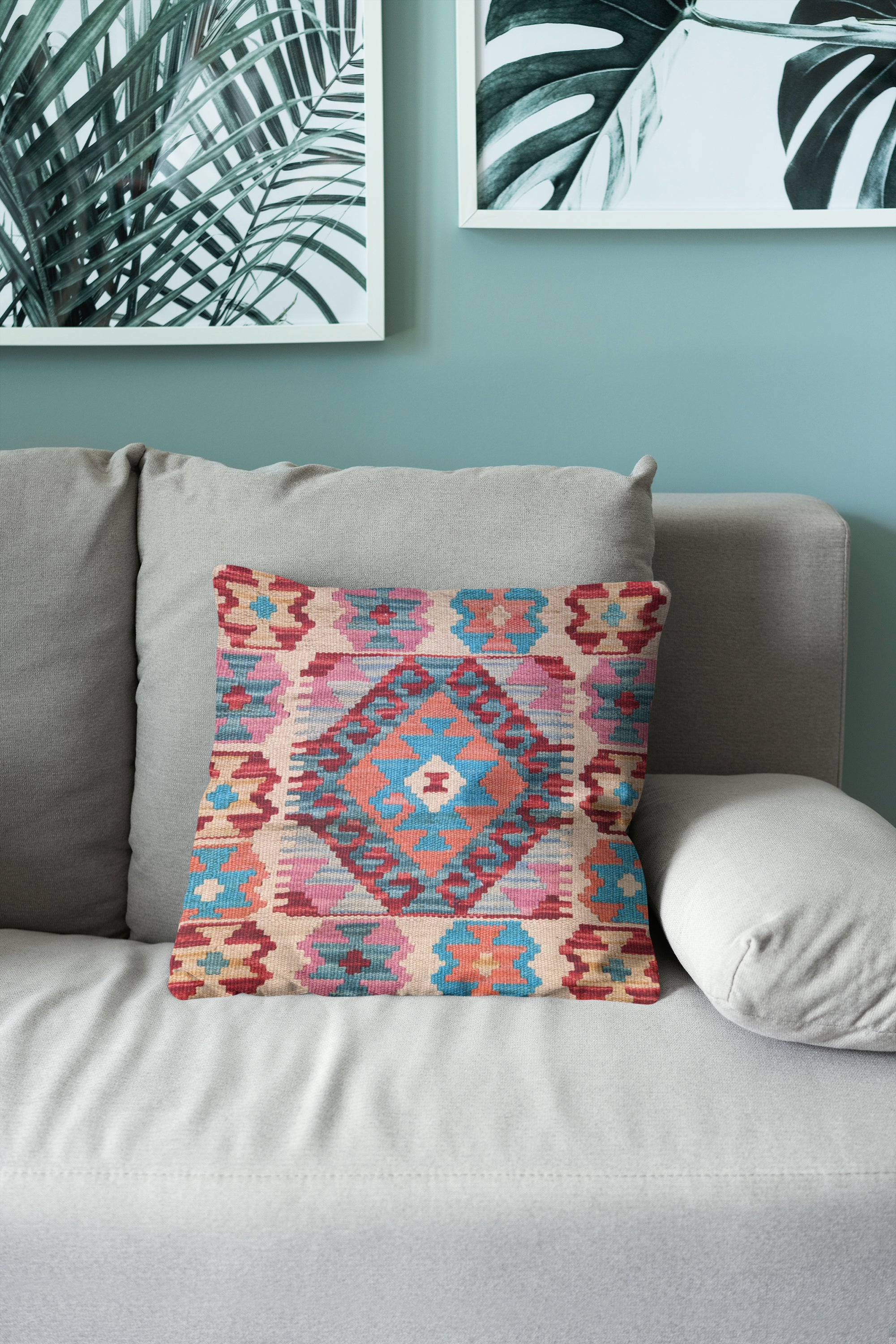 Afghan Kilim Cushion Cover - 45 x 45 cm
