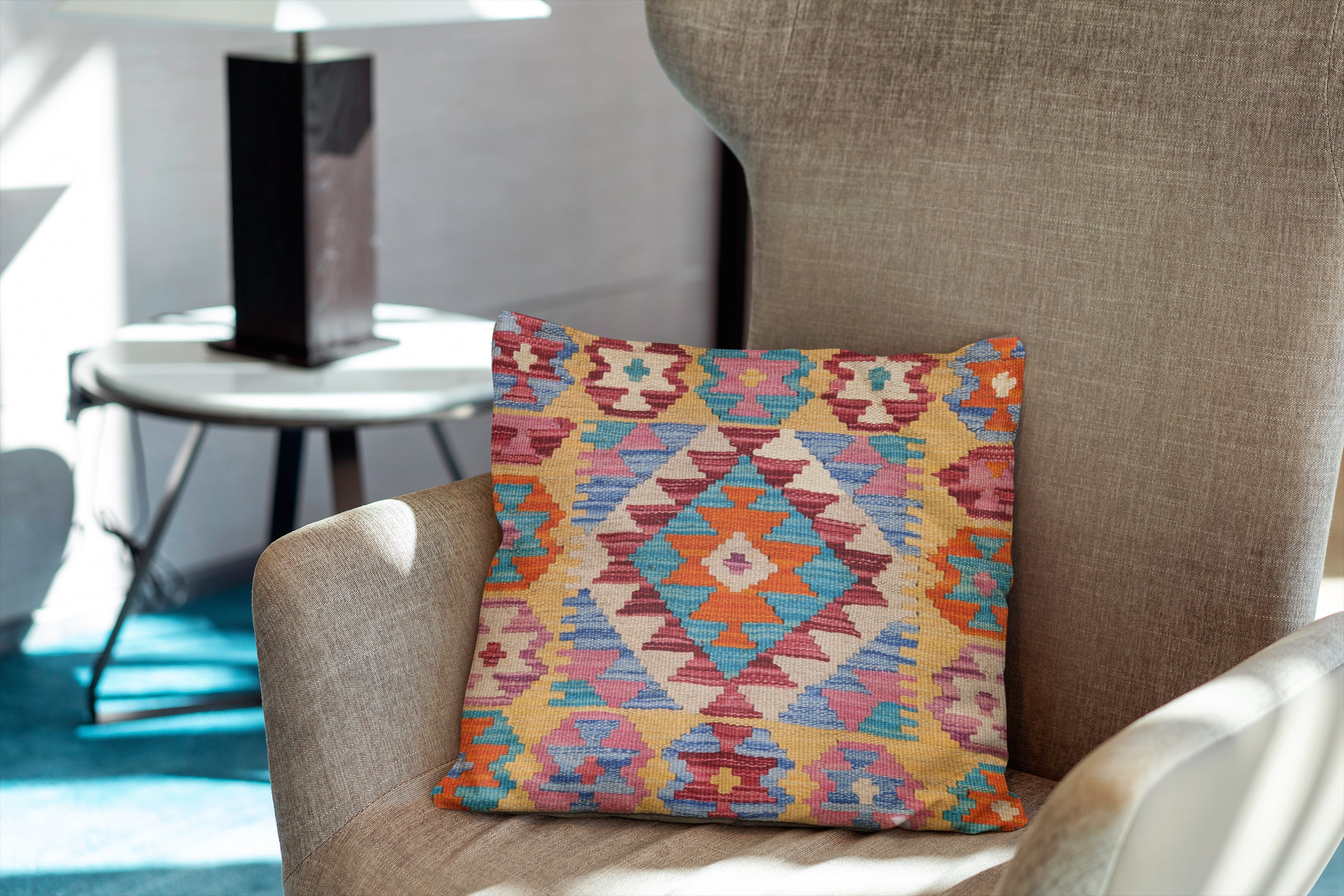 Afghan Kilim Cushion Cover - 45 x 45 cm