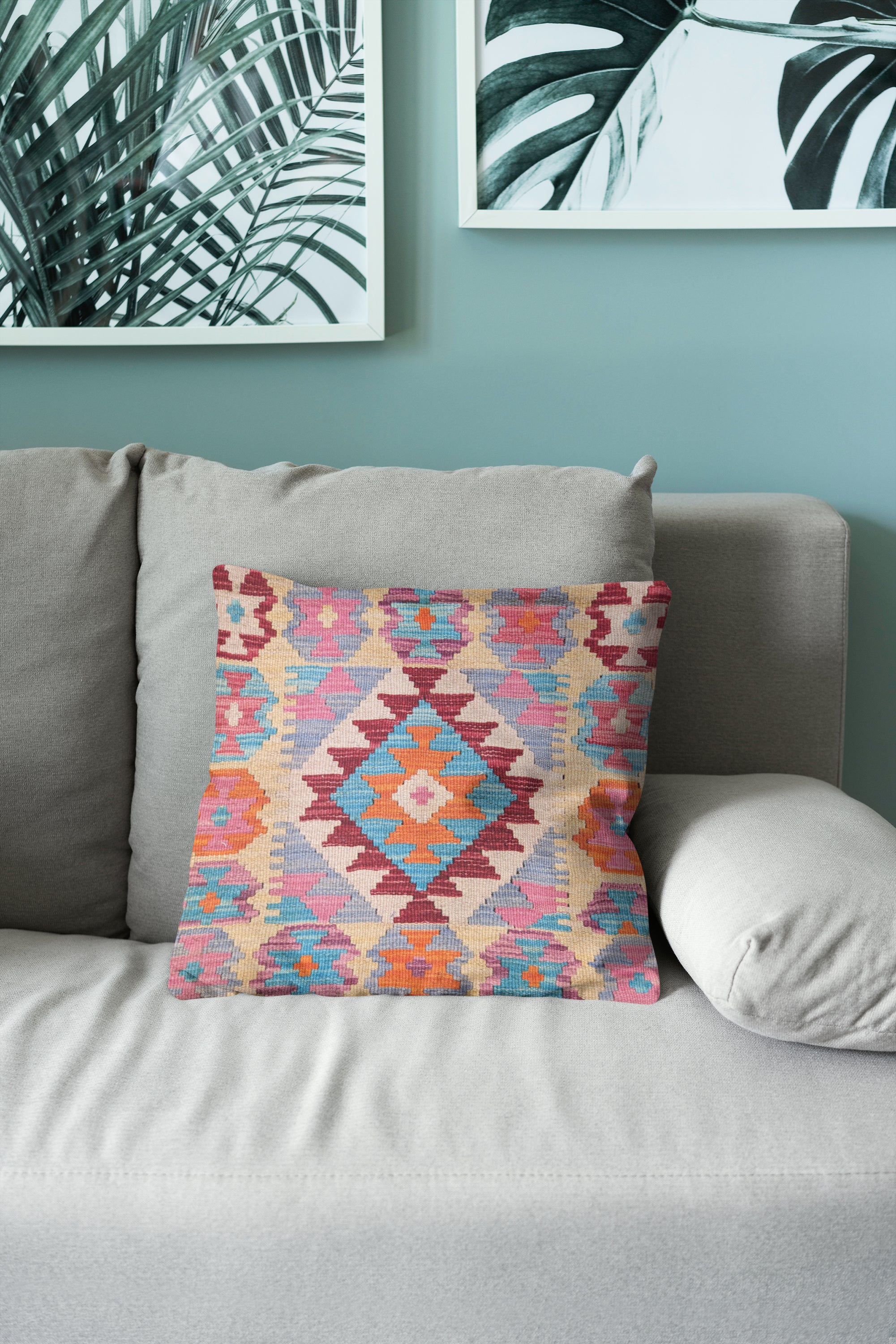 Afghan Kilim Cushion Cover - 45 x 45 cm