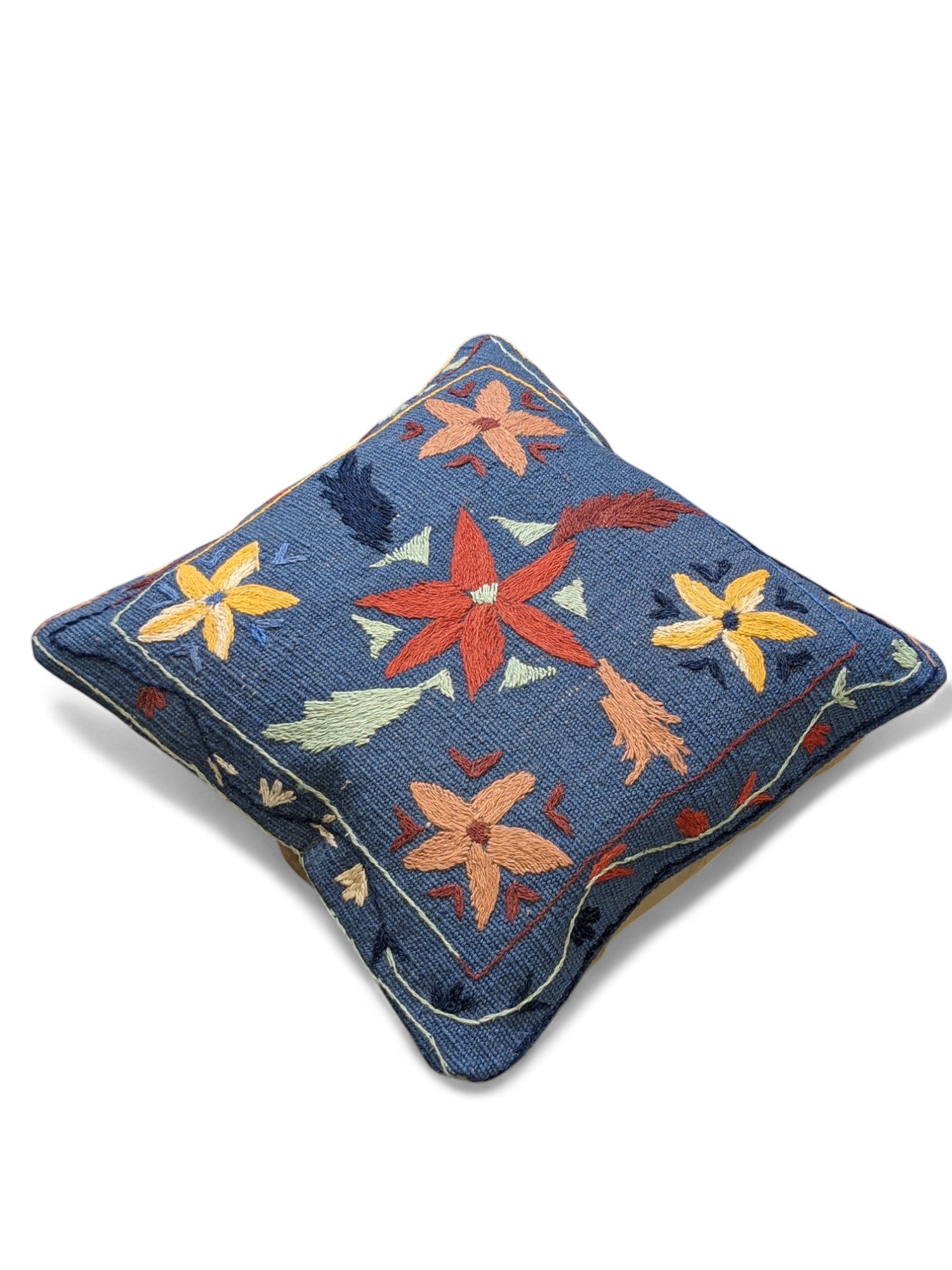 Suzani Hand Embroidered Cushion Cover - 45 x 45 cm