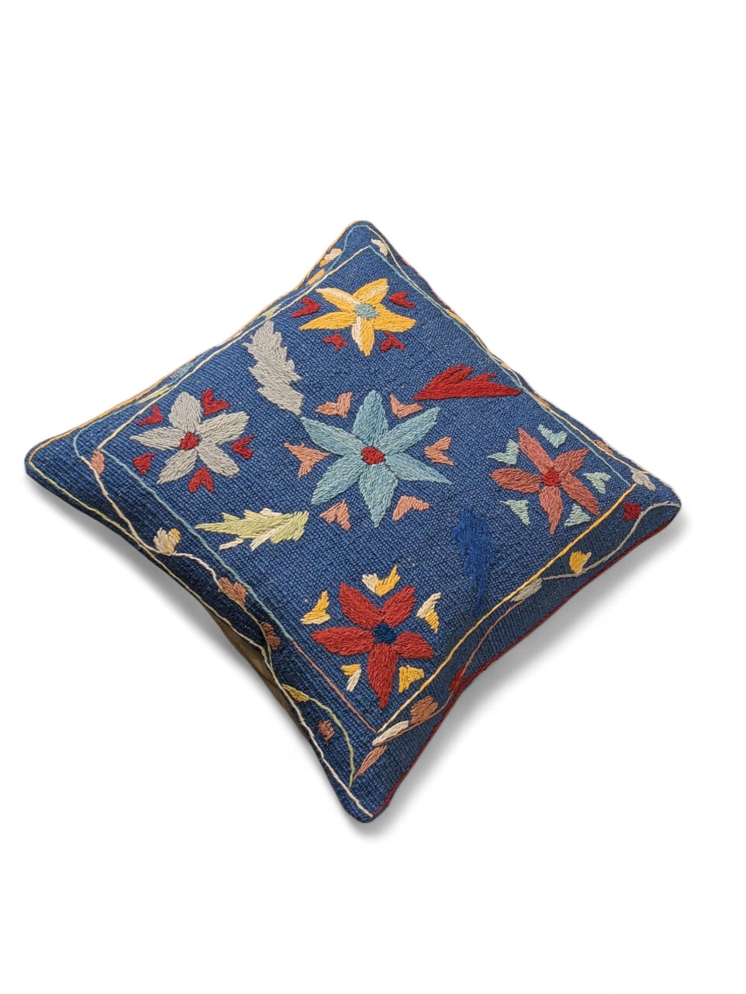 Suzani Hand Embroidered Cushion Cover - 45 x 45 cm