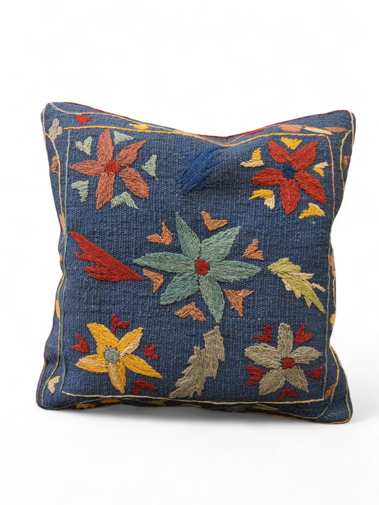 Suzani Hand Embroidered Cushion Cover - 45 x 45 cm