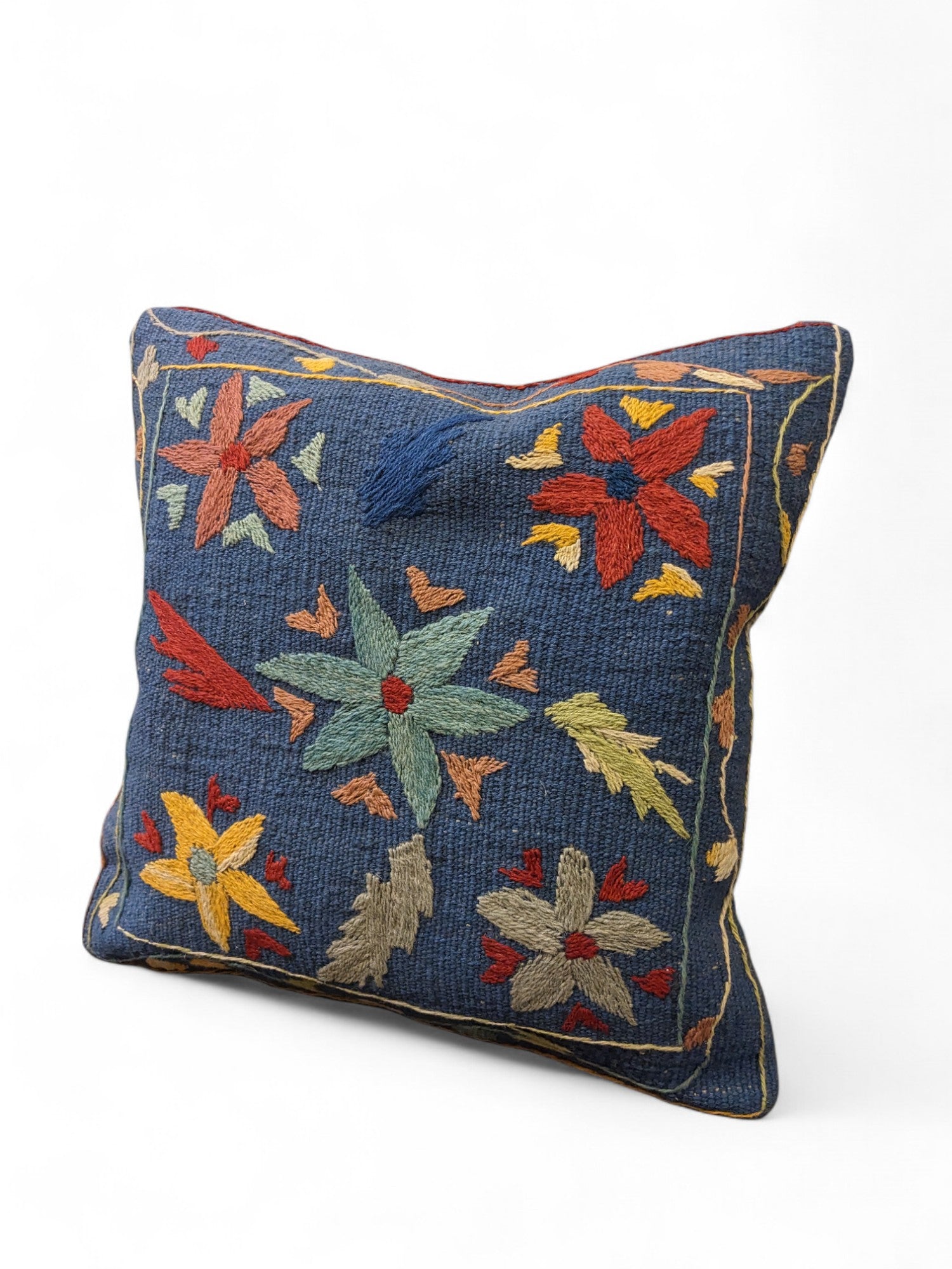 Suzani Hand Embroidered Cushion Cover - 45 x 45 cm