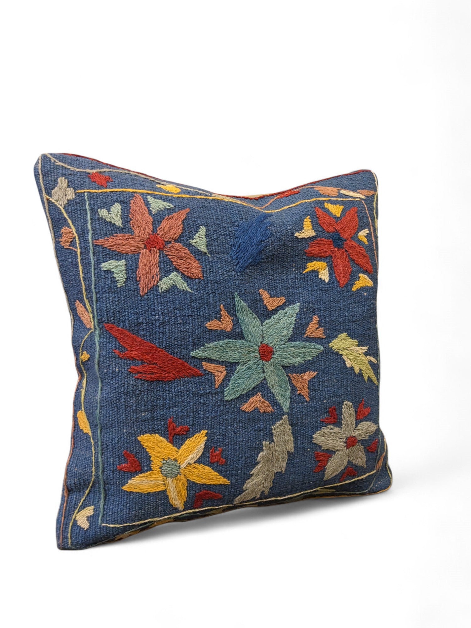 Suzani Hand Embroidered Cushion Cover - 45 x 45 cm