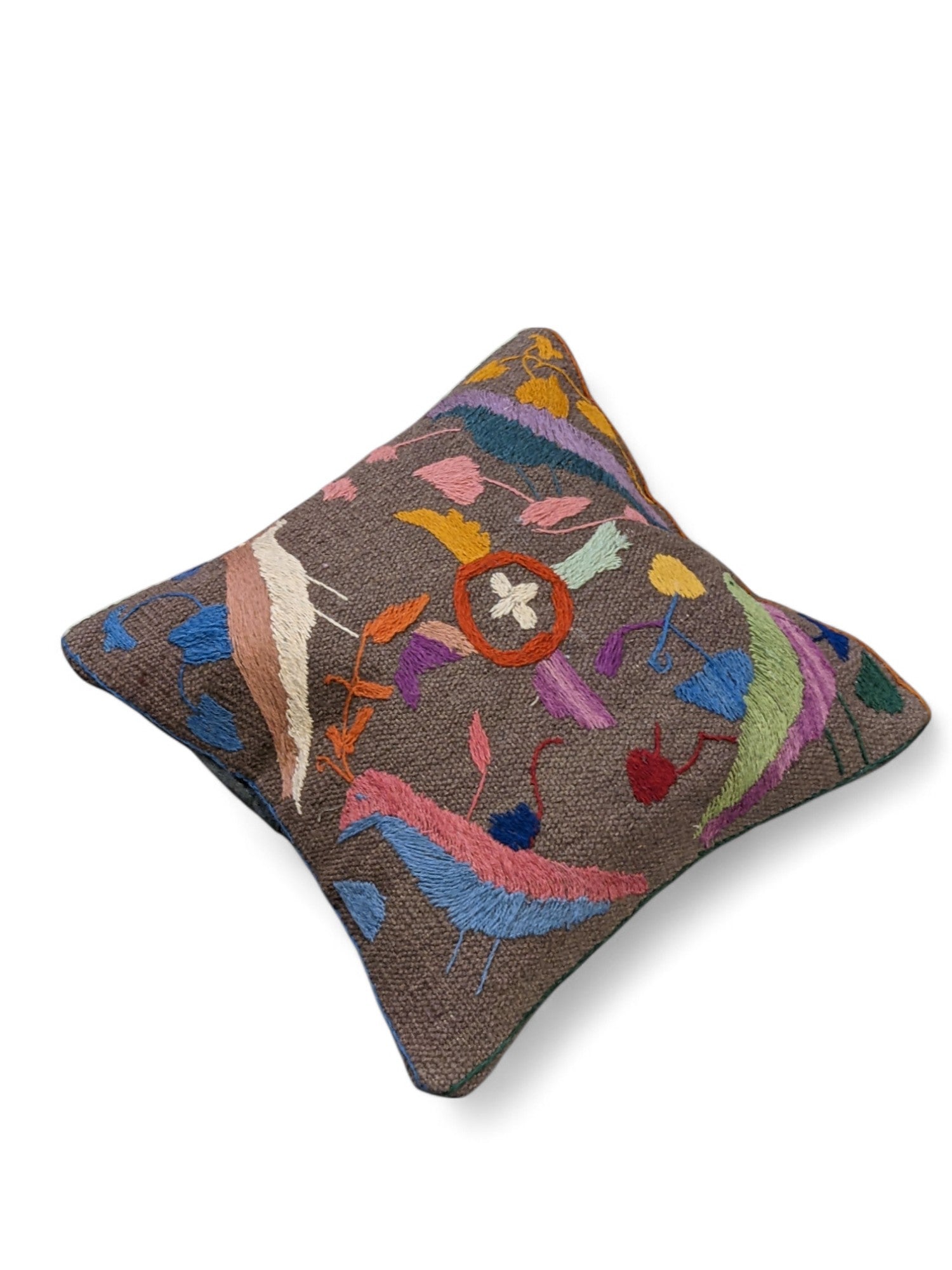 Suzani Hand Embroidered Cushion Cover - 45 x 45 cm