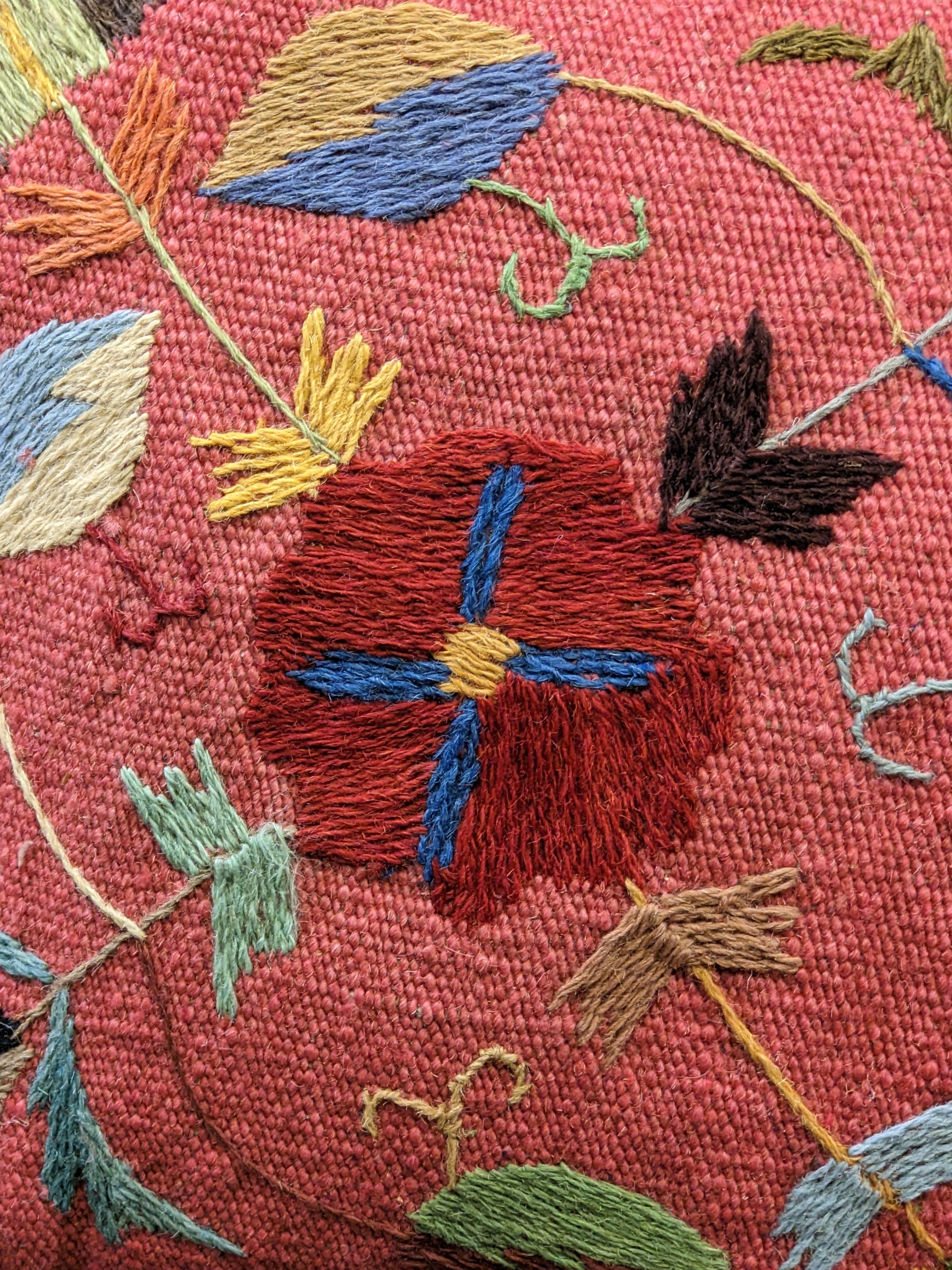 Suzani Hand Embroidered Cushion Cover - 45 x 45 cm