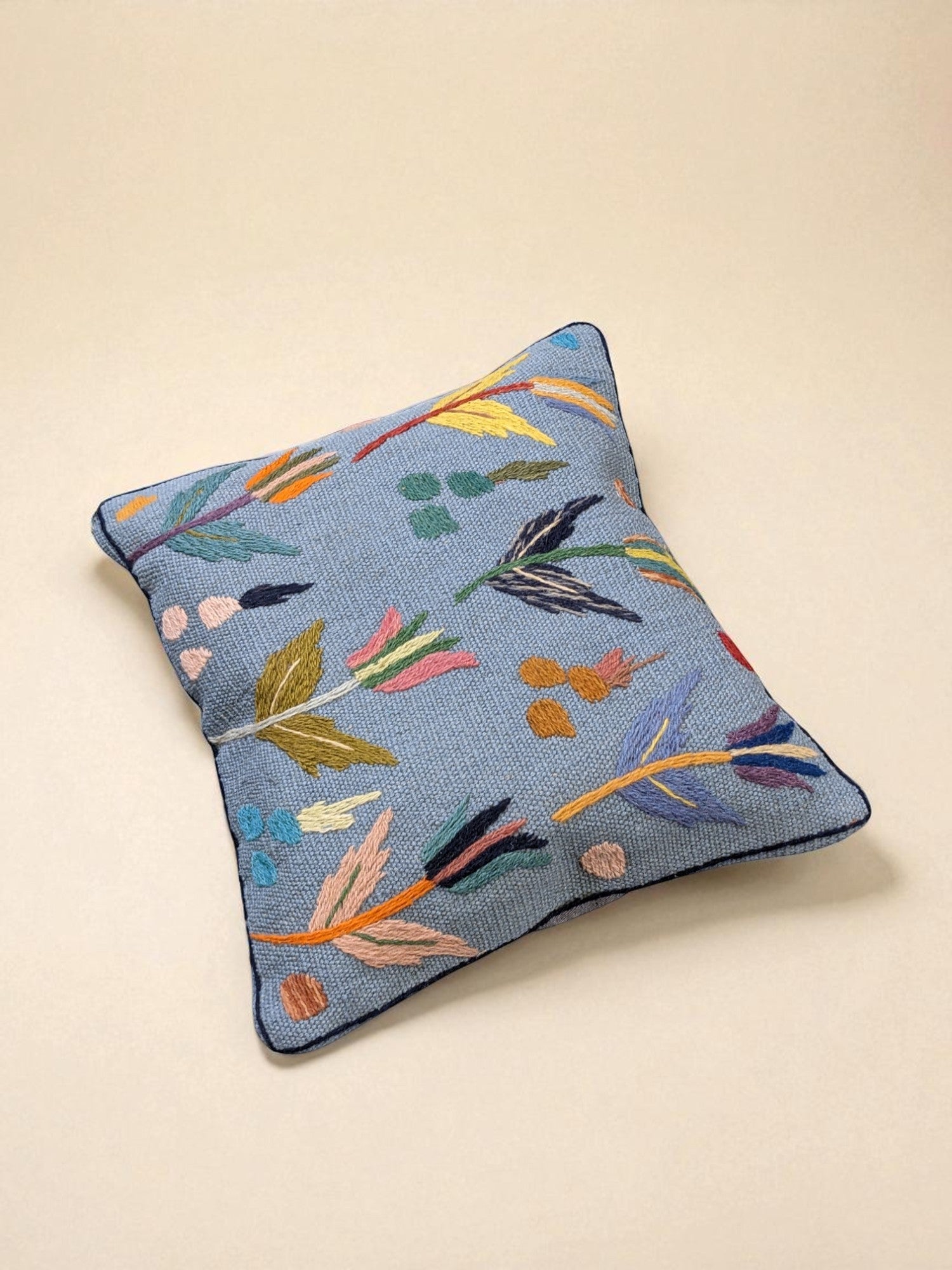 Suzani Hand Embroidered Cushion Cover - 45 x 45 cm