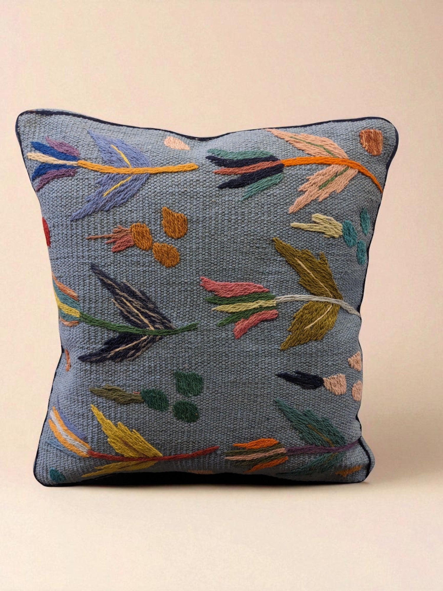 Suzani Hand Embroidered Cushion Cover - 45 x 45 cm