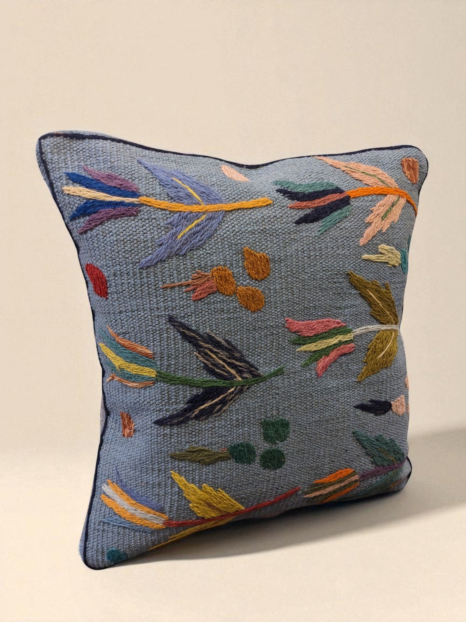 Suzani Hand Embroidered Cushion Cover - 45 x 45 cm