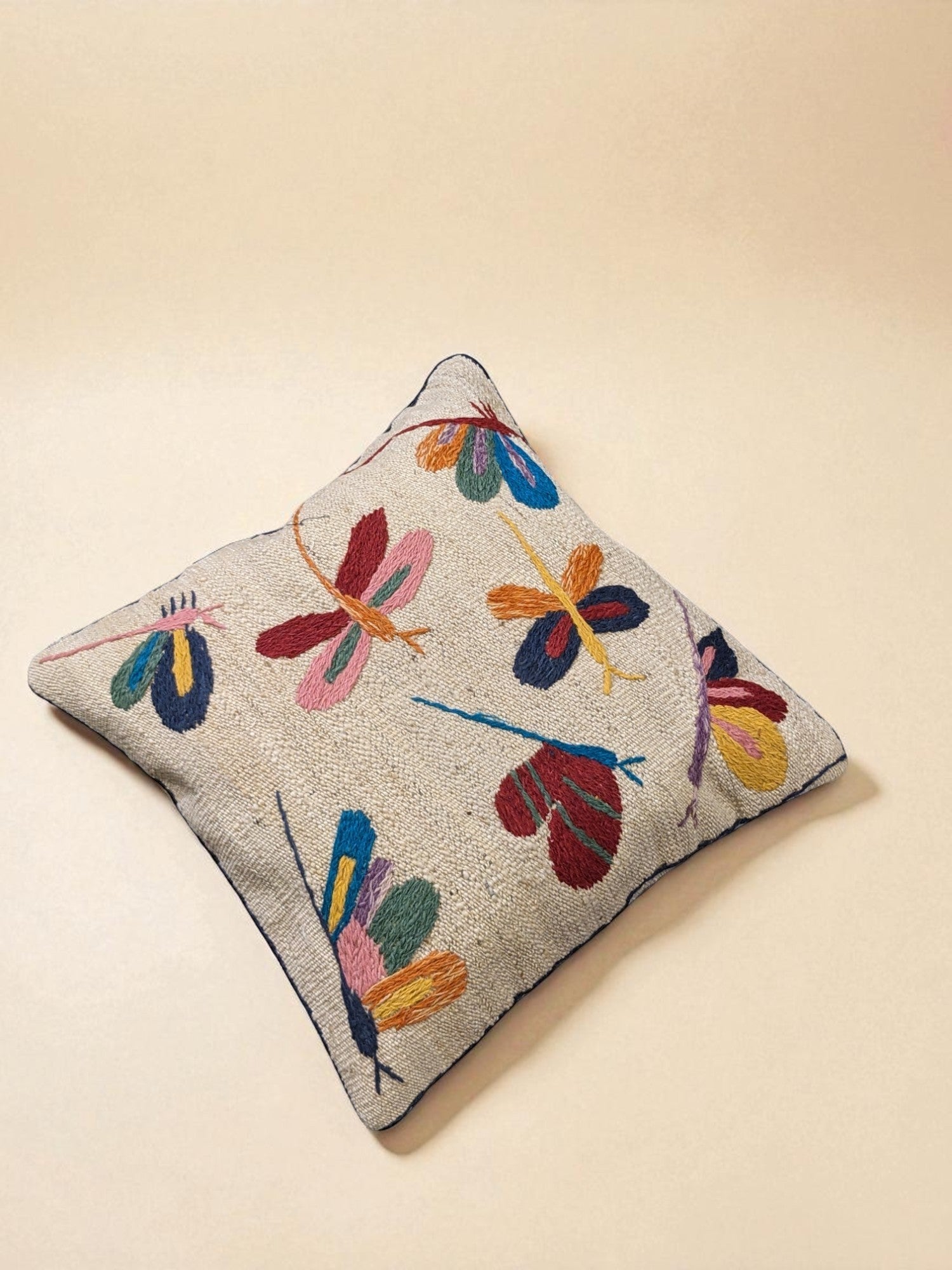 Suzani Hand Embroidered Cushion Cover - 45 x 45 cm