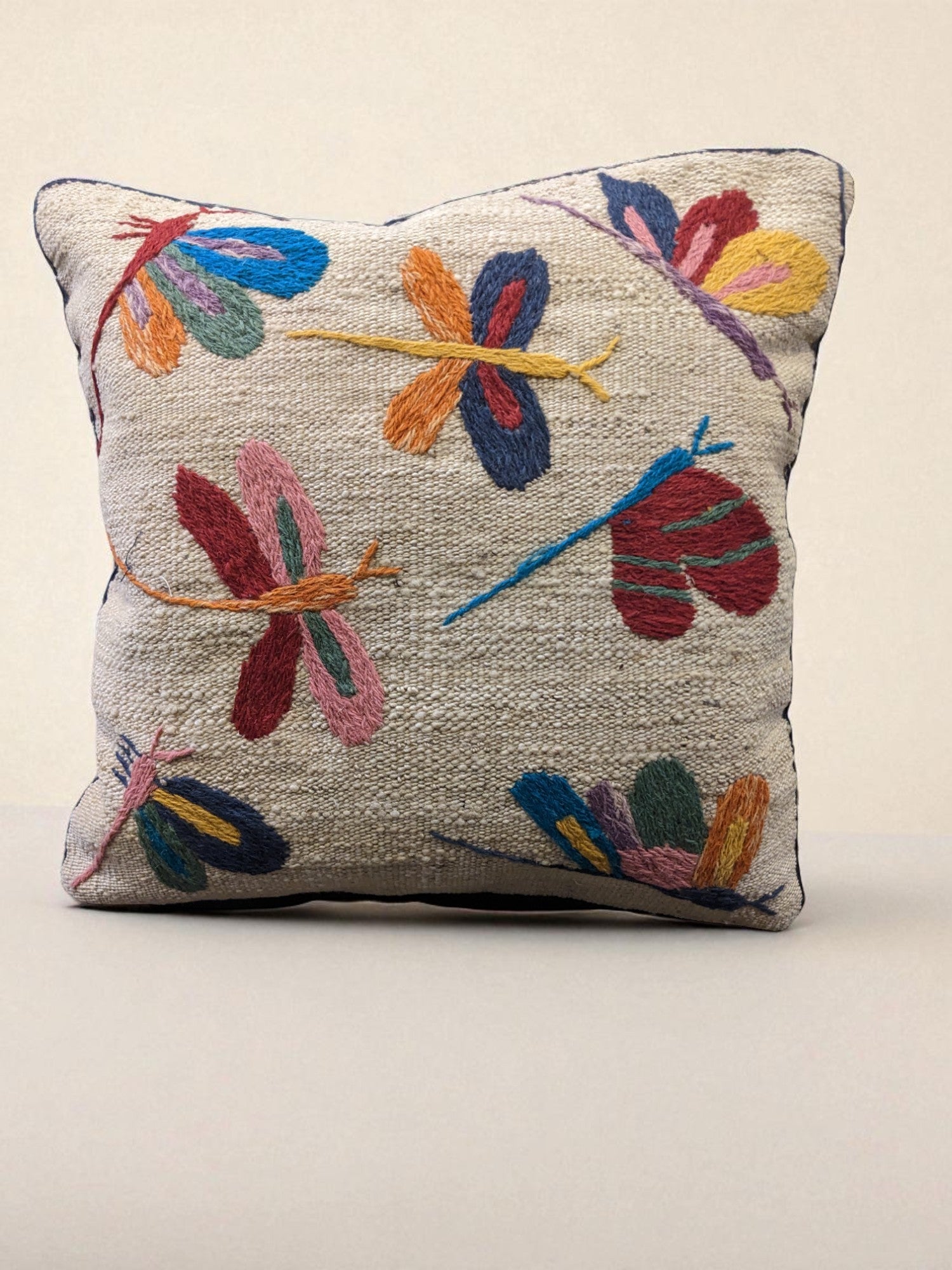 Suzani Hand Embroidered Cushion Cover - 45 x 45 cm