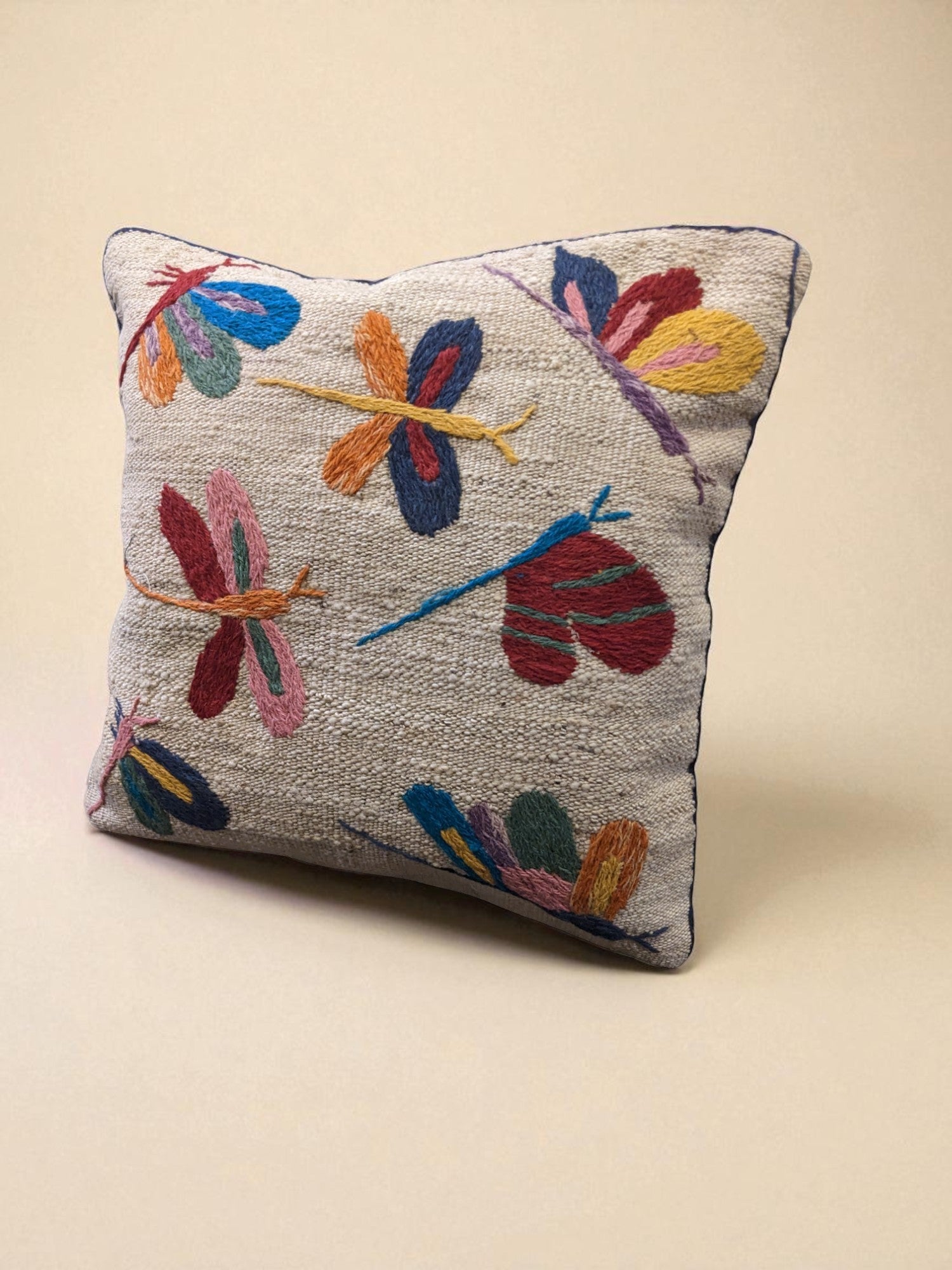 Suzani Hand Embroidered Cushion Cover - 45 x 45 cm