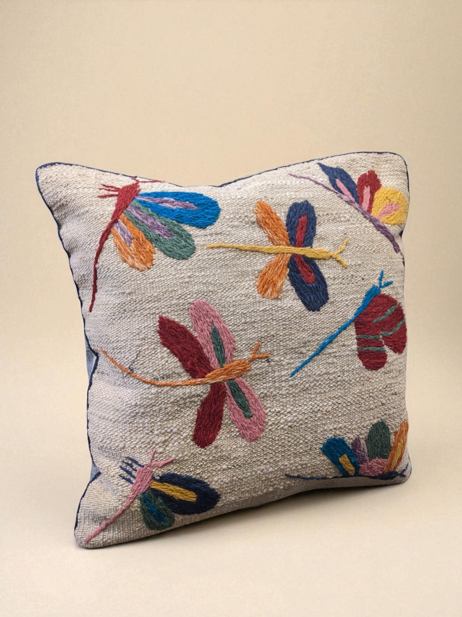 Suzani Hand Embroidered Cushion Cover - 45 x 45 cm