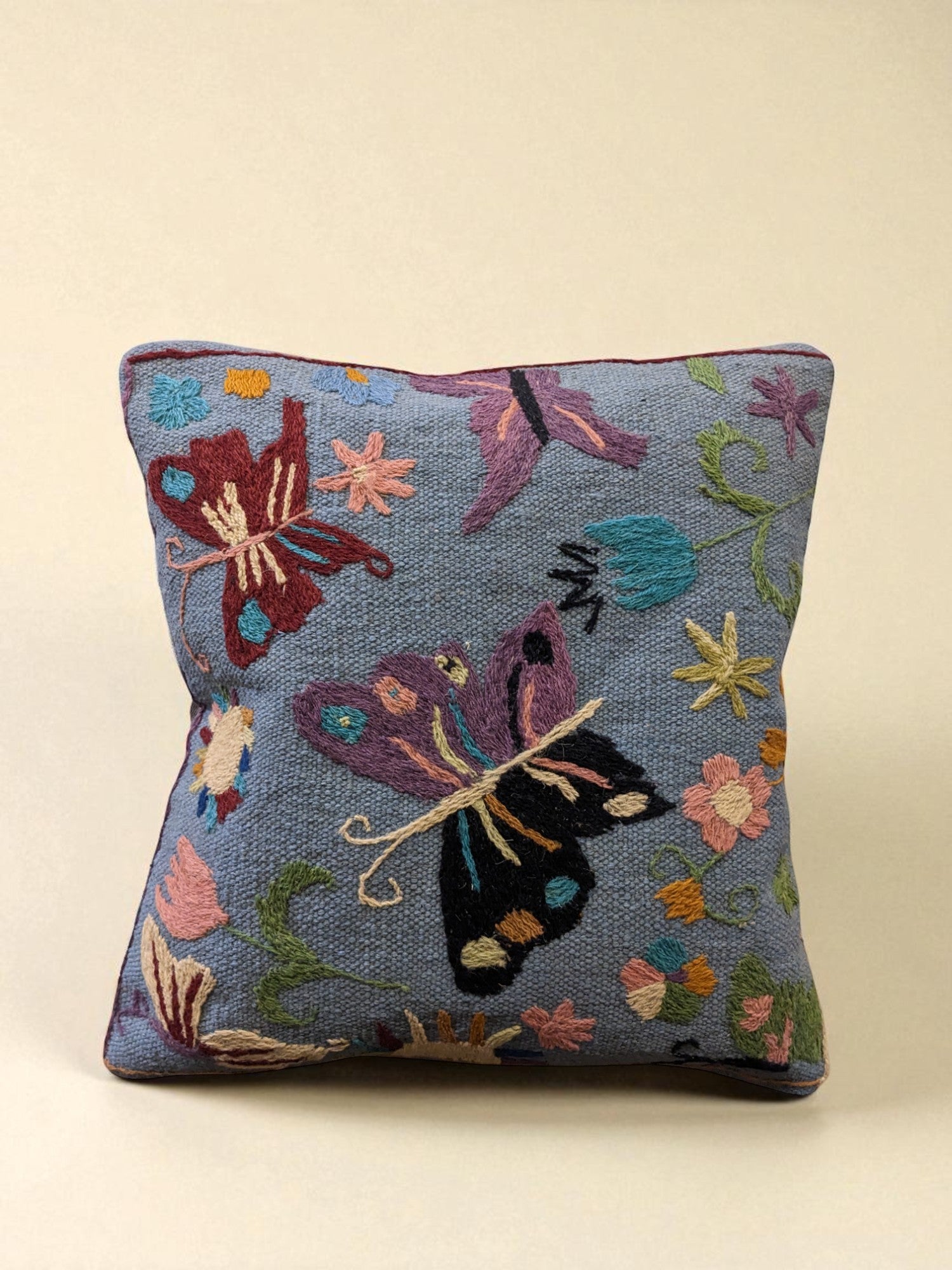 Suzani Hand Embroidered Cushion Cover - 45 x 45 cm