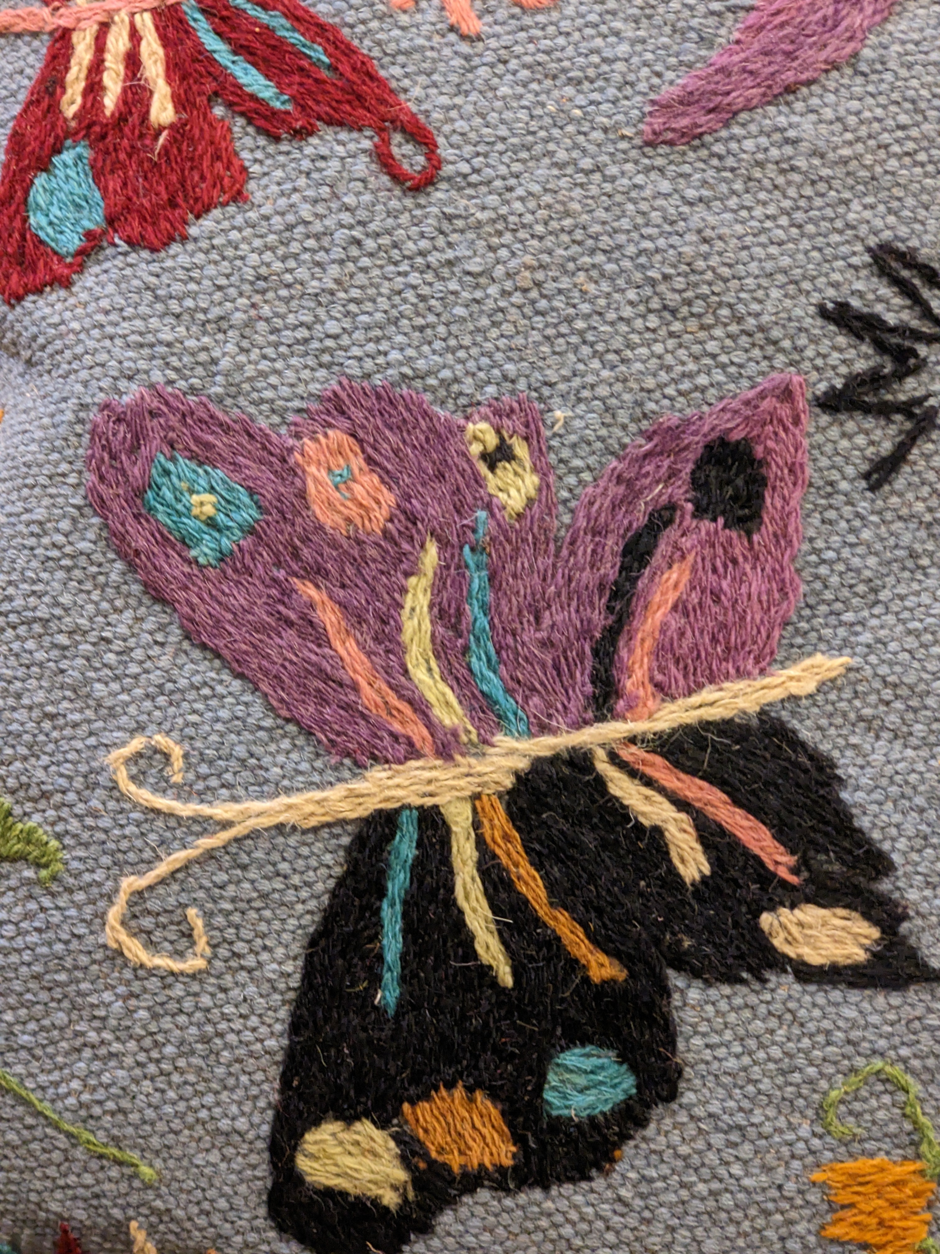 Suzani Hand Embroidered Cushion Cover - 45 x 45 cm