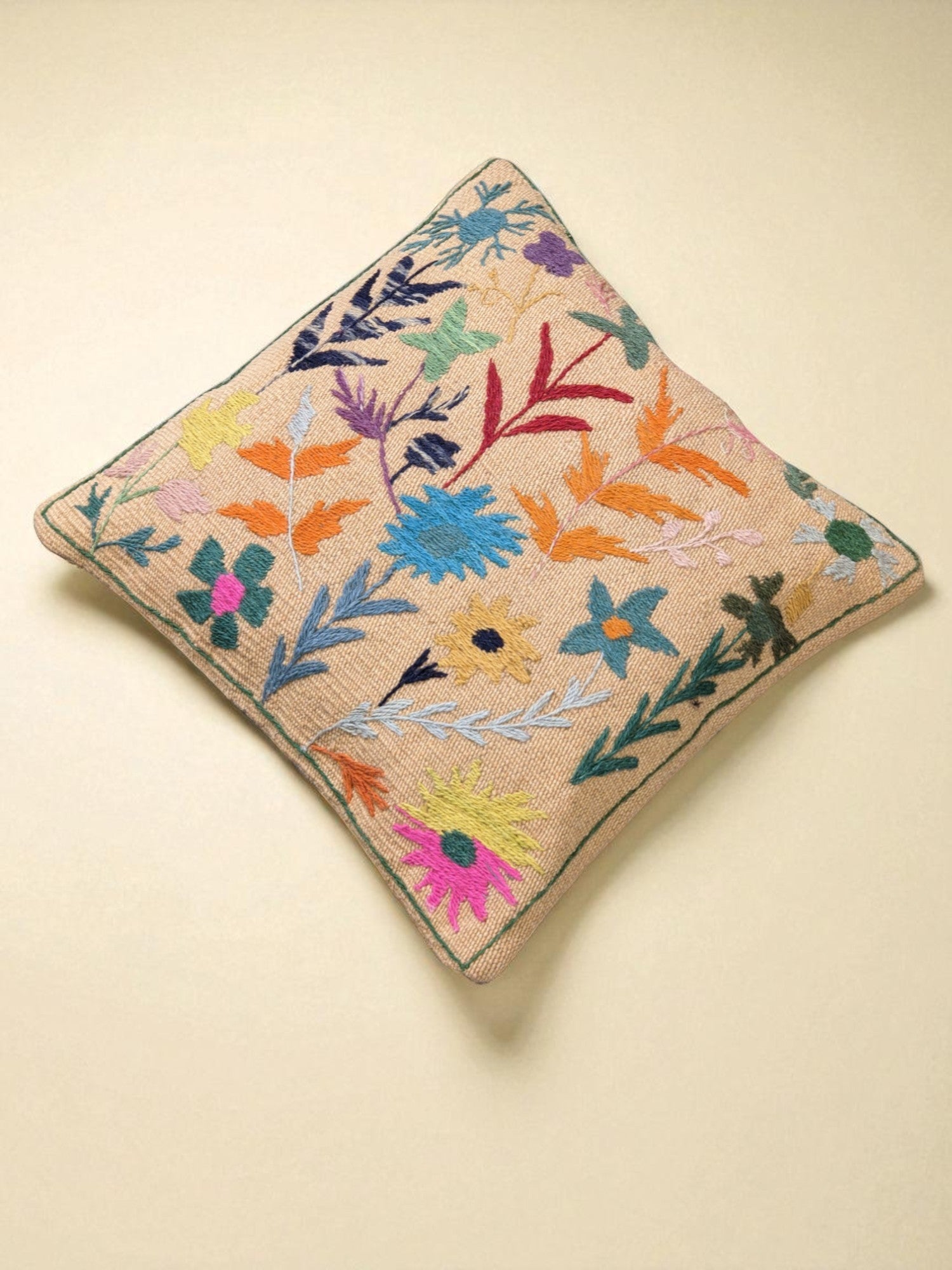 Suzani Hand Embroidered Cushion Cover - 45 x 45 cm