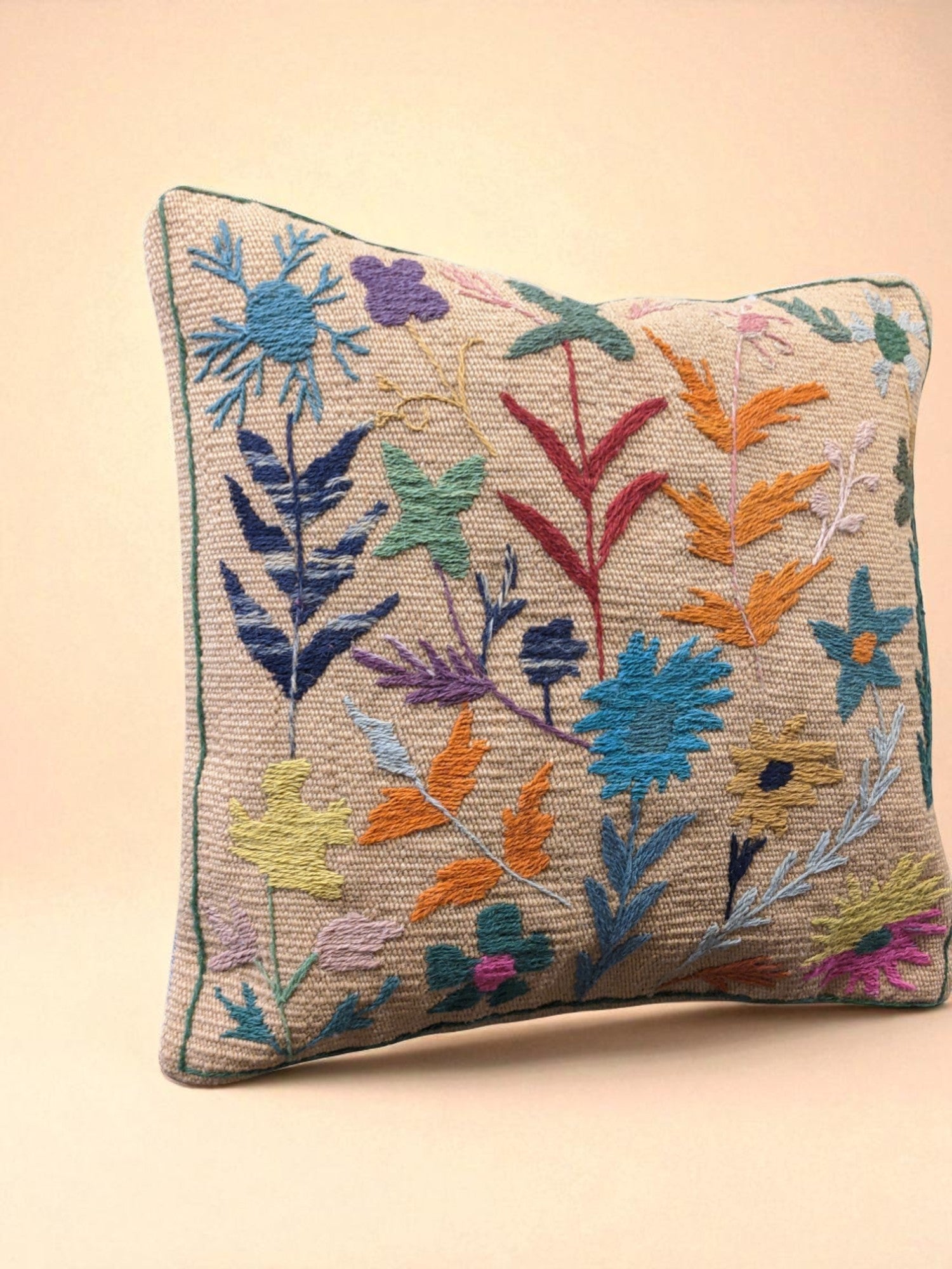 Suzani Hand Embroidered Cushion Cover - 45 x 45 cm
