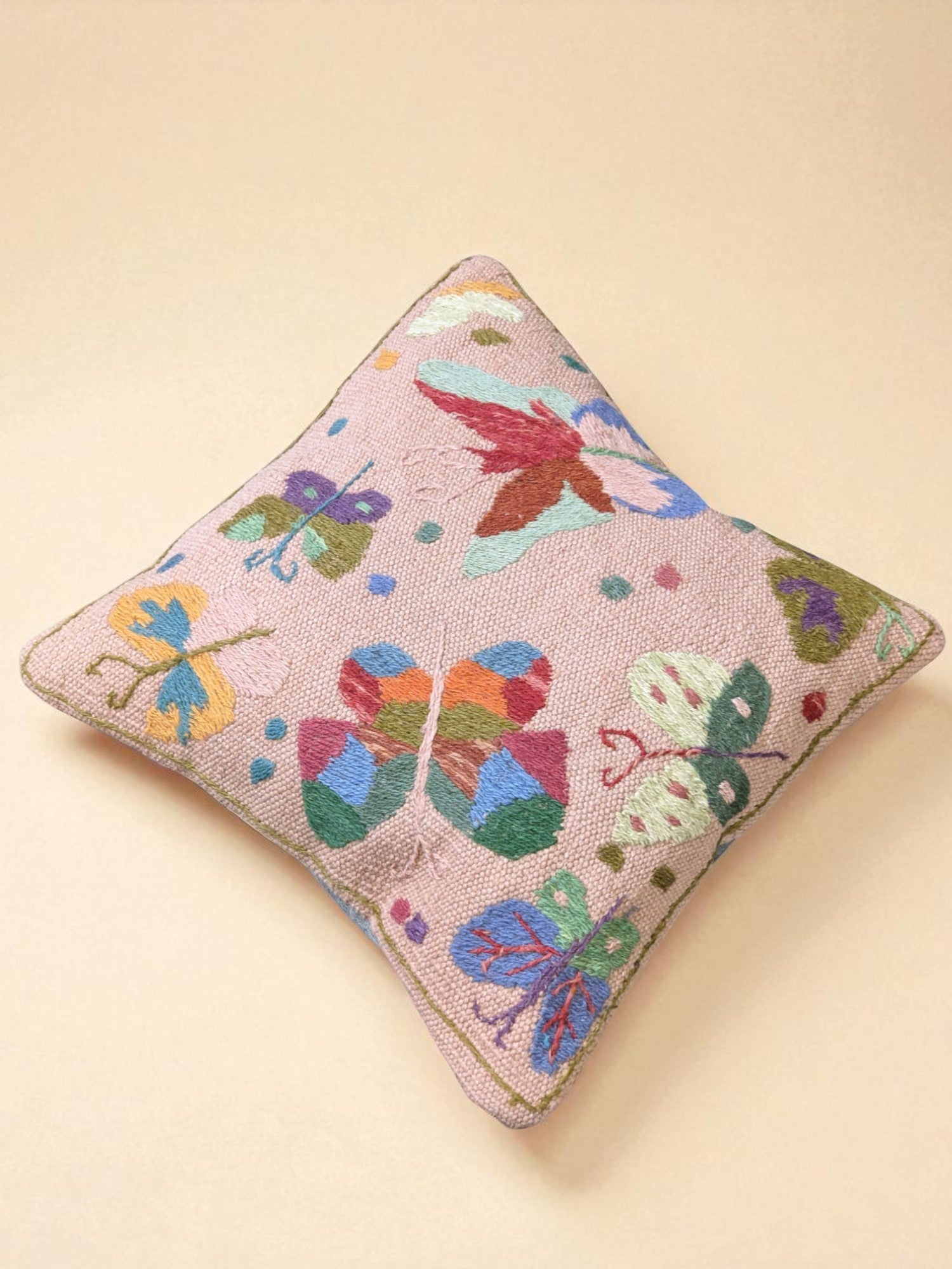 Suzani Hand Embroidered Cushion Cover - 45 x 45 cm