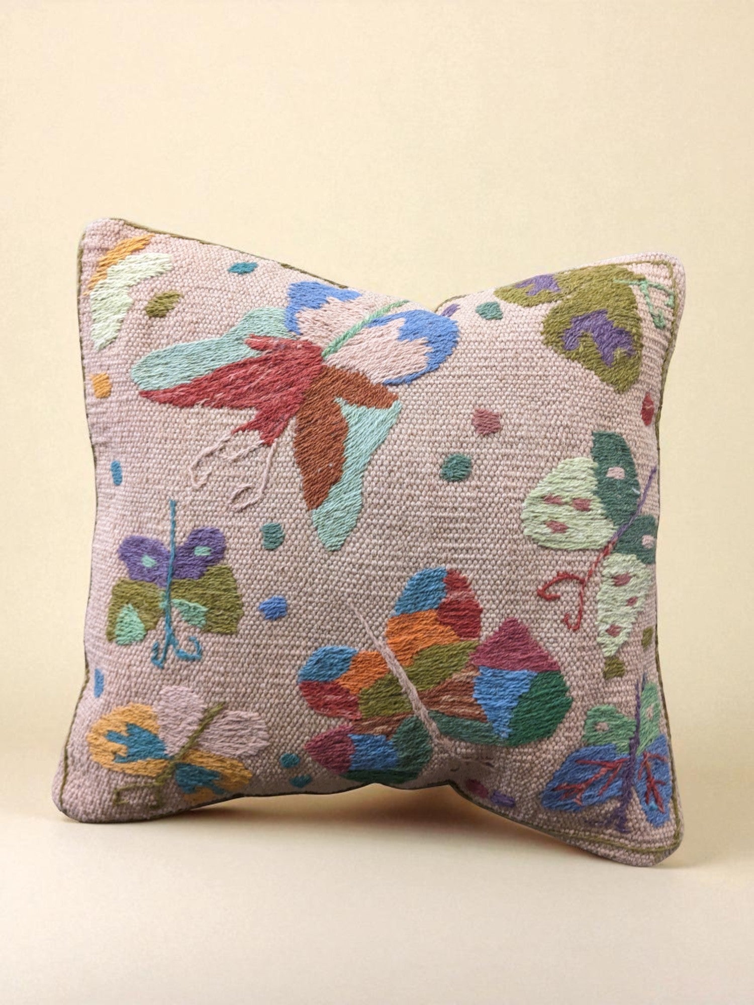 Suzani Hand Embroidered Cushion Cover - 45 x 45 cm