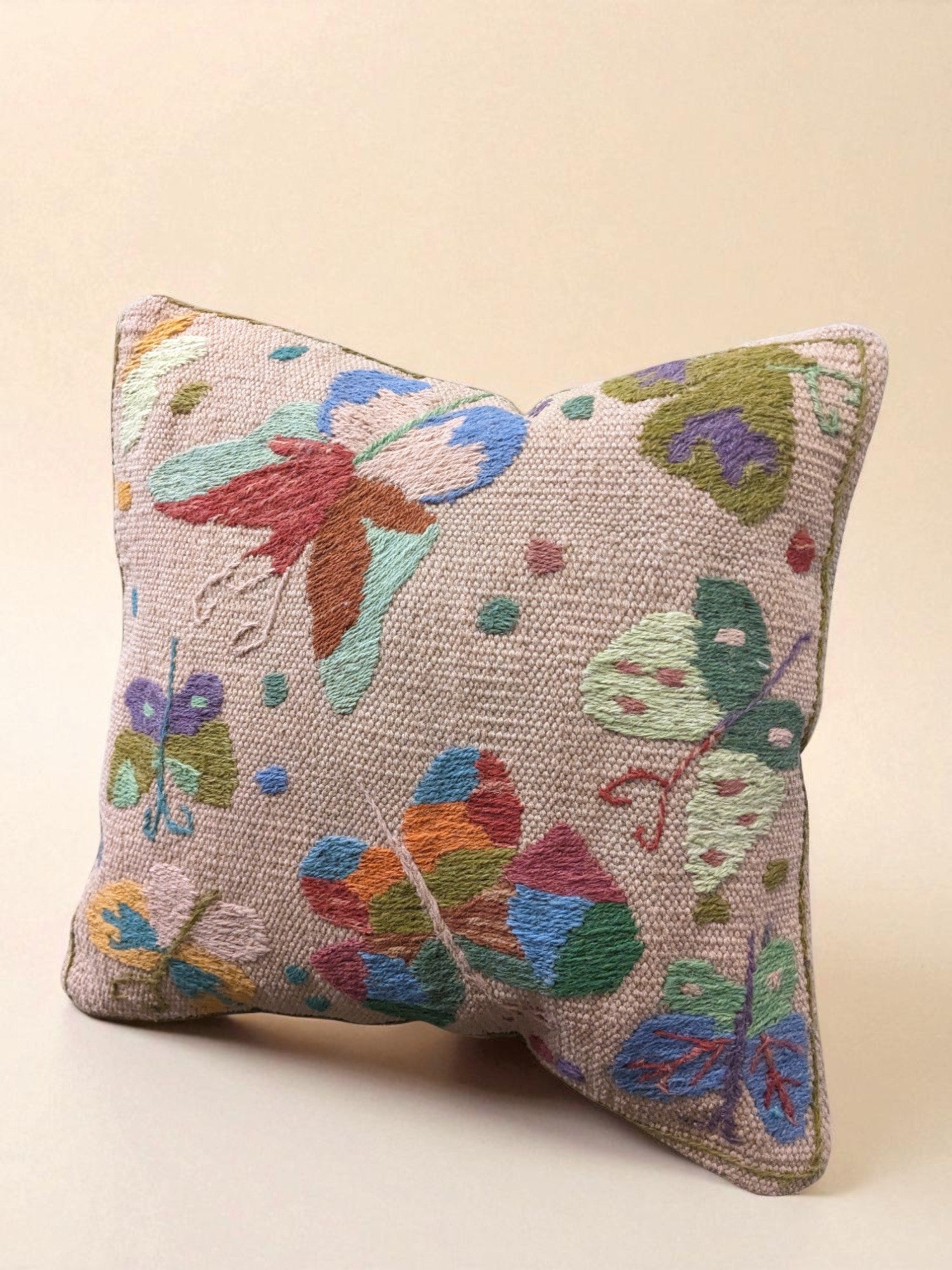 Suzani Hand Embroidered Cushion Cover - 45 x 45 cm