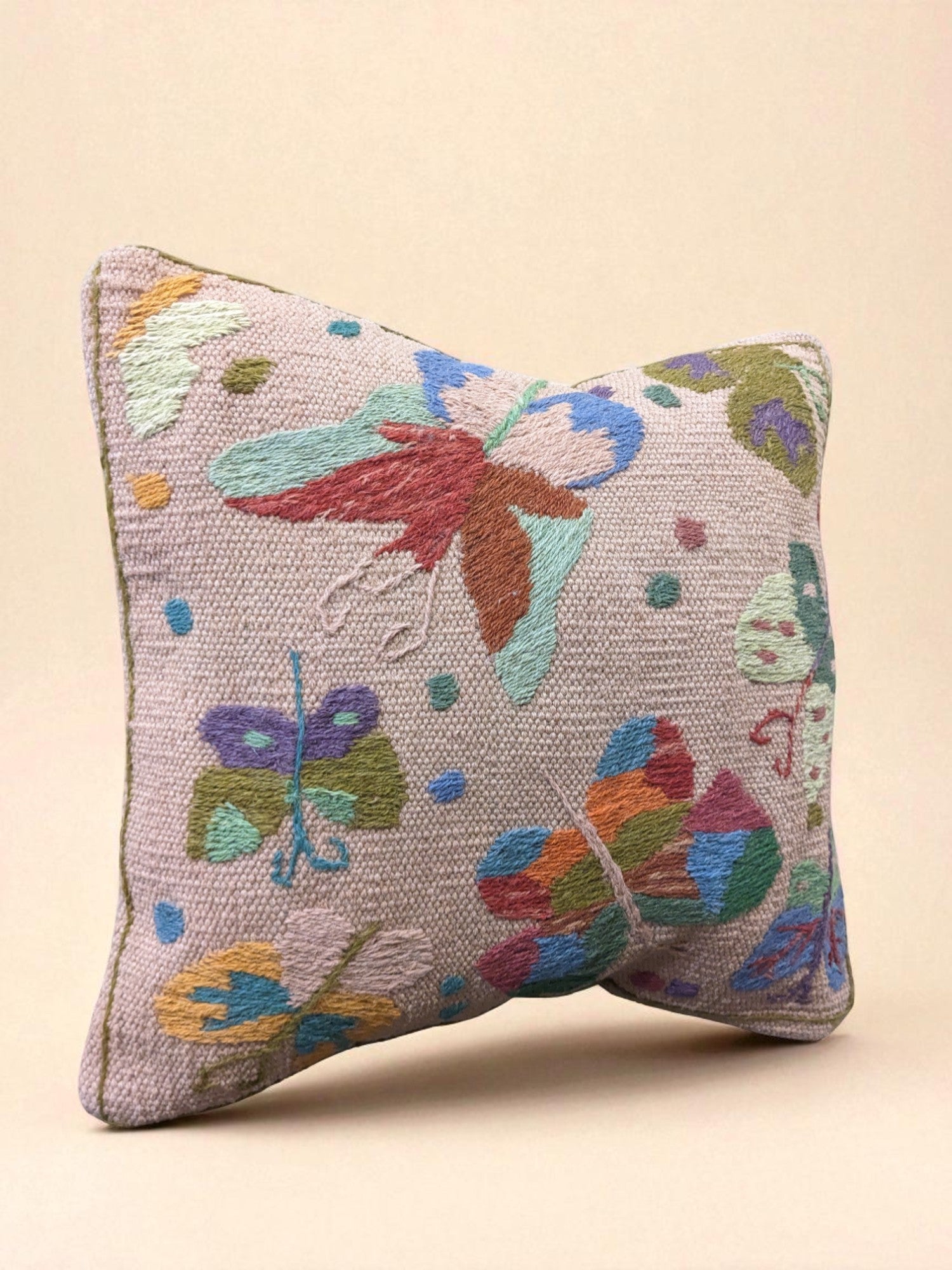 Suzani Hand Embroidered Cushion Cover - 45 x 45 cm