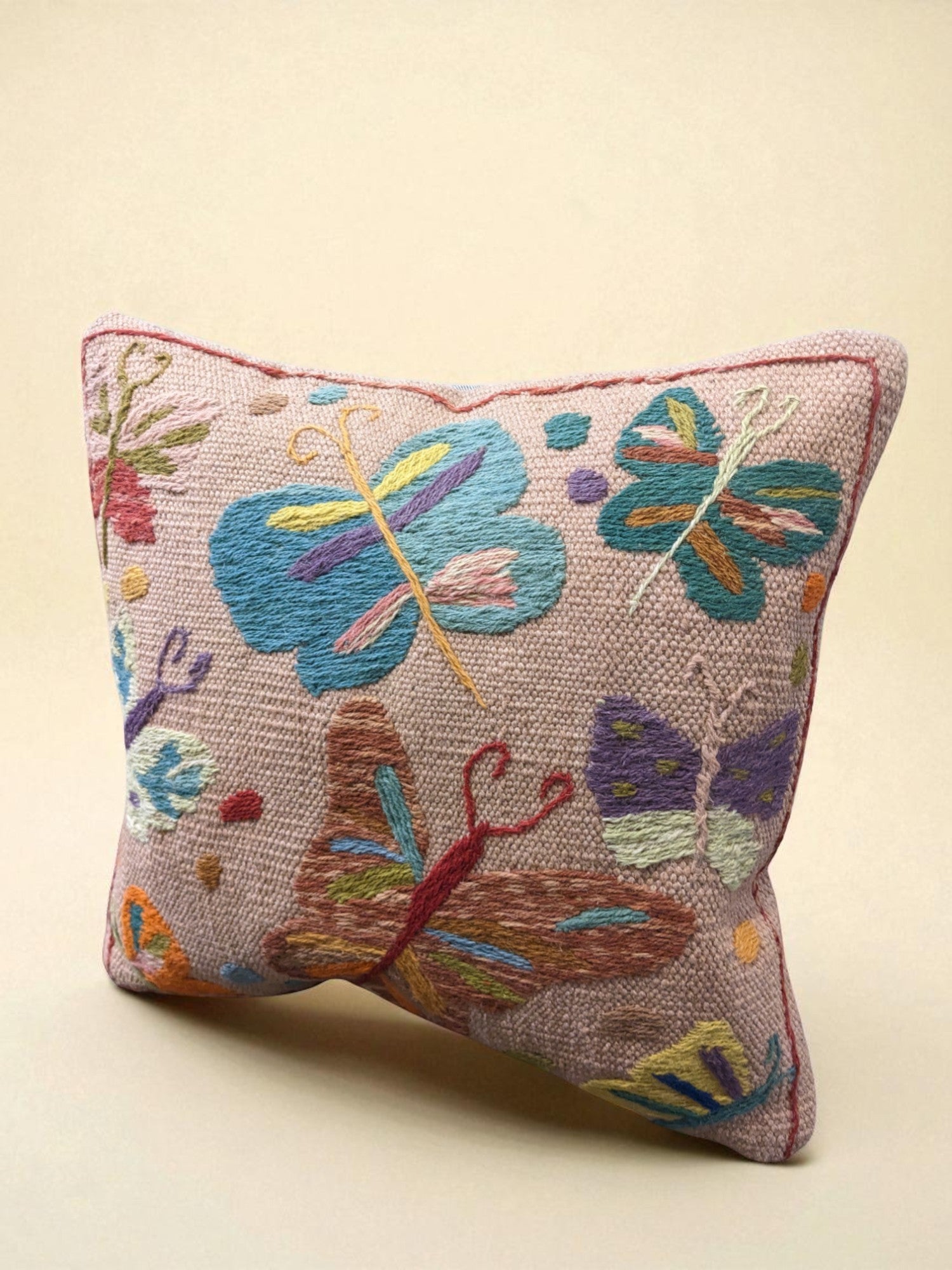 Suzani Hand Embroidered Cushion Cover - 45 x 45 cm