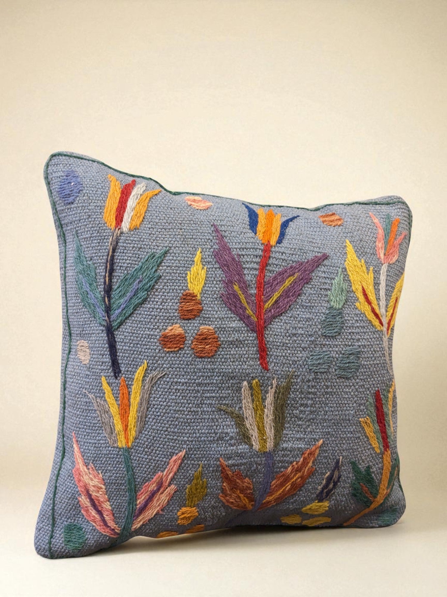 Suzani Hand Embroidered Cushion Cover - 45 x 45 cm