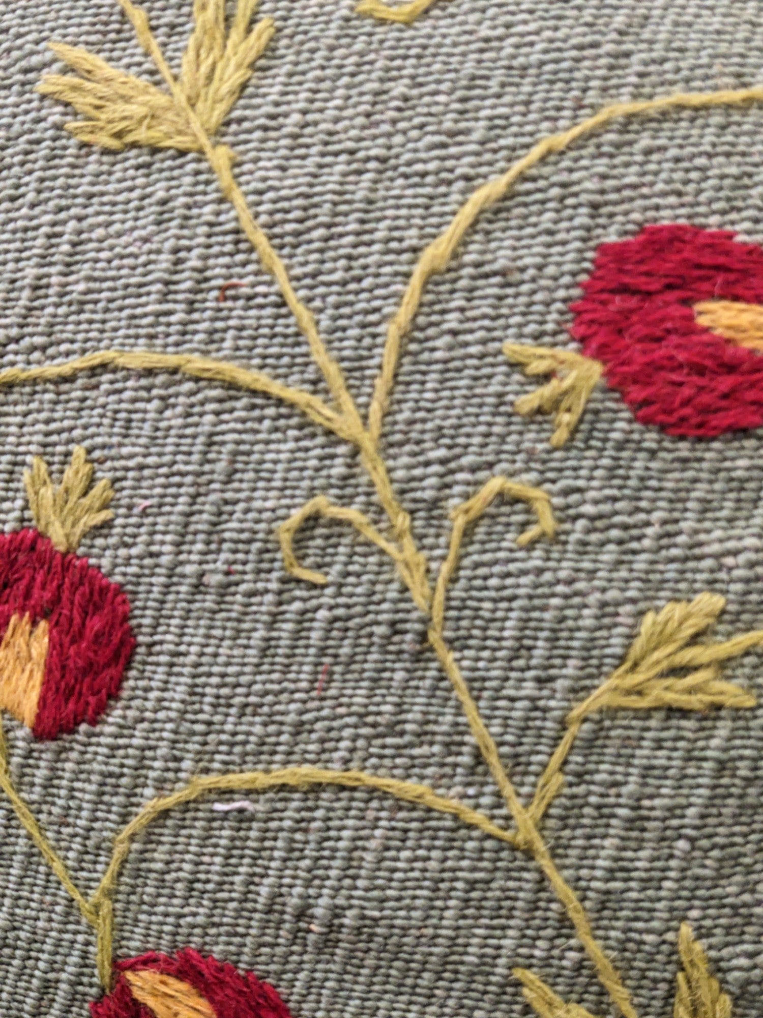 Suzani Hand Embroidered Cushion Cover - 45 x 45 cm