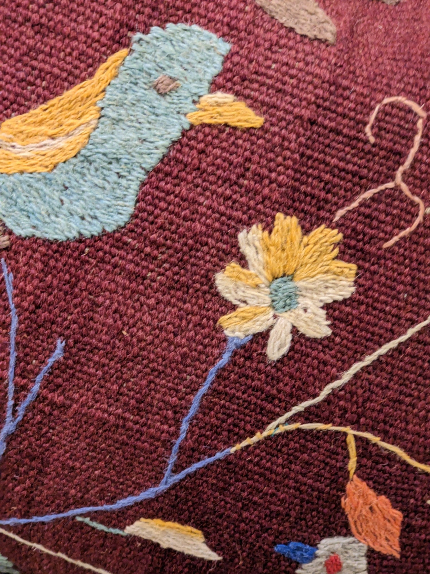 Suzani Hand Embroidered Cushion Cover - 45 x 45 cm