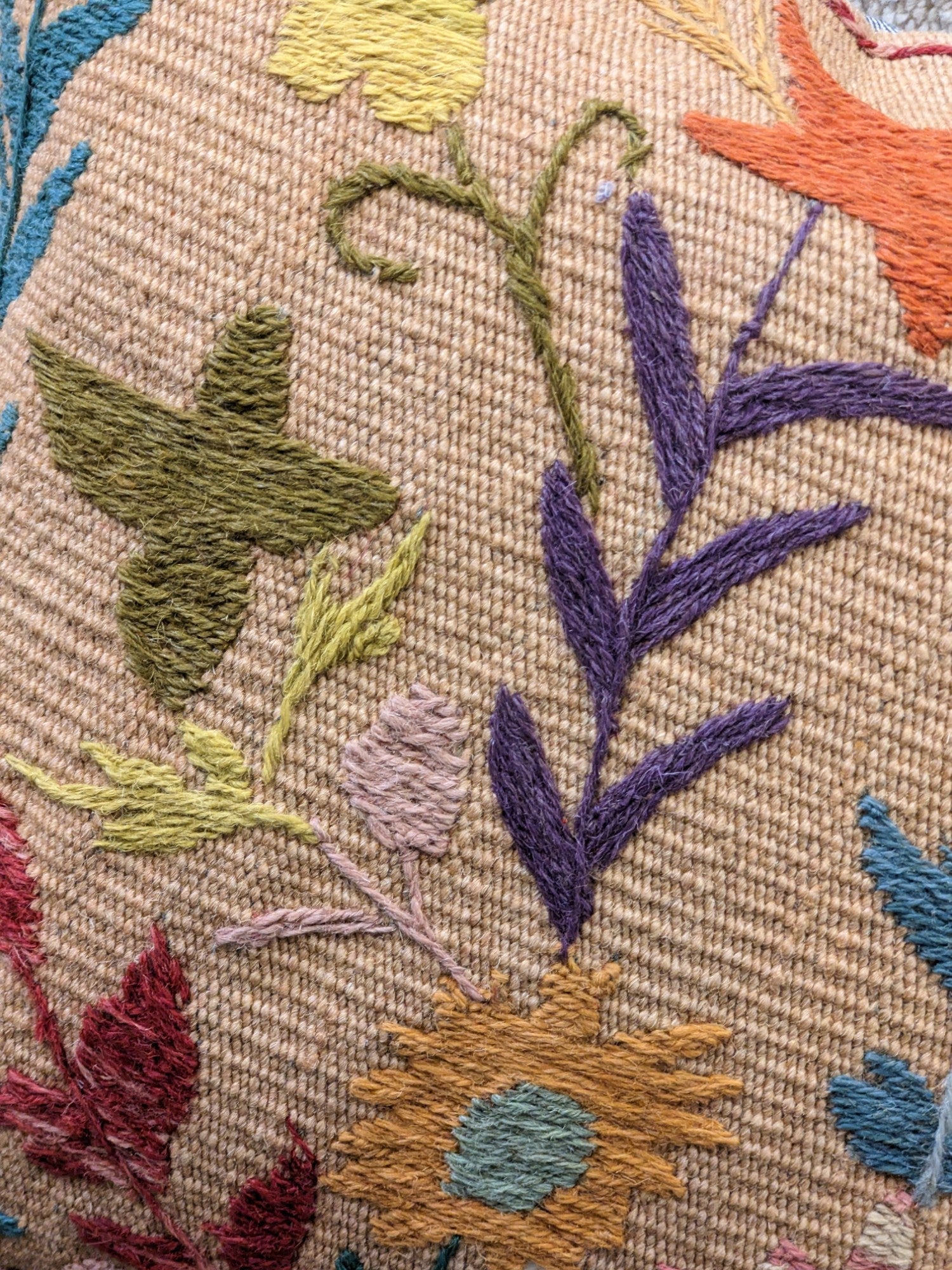 Suzani Hand Embroidered Cushion Cover - 45 x 45 cm