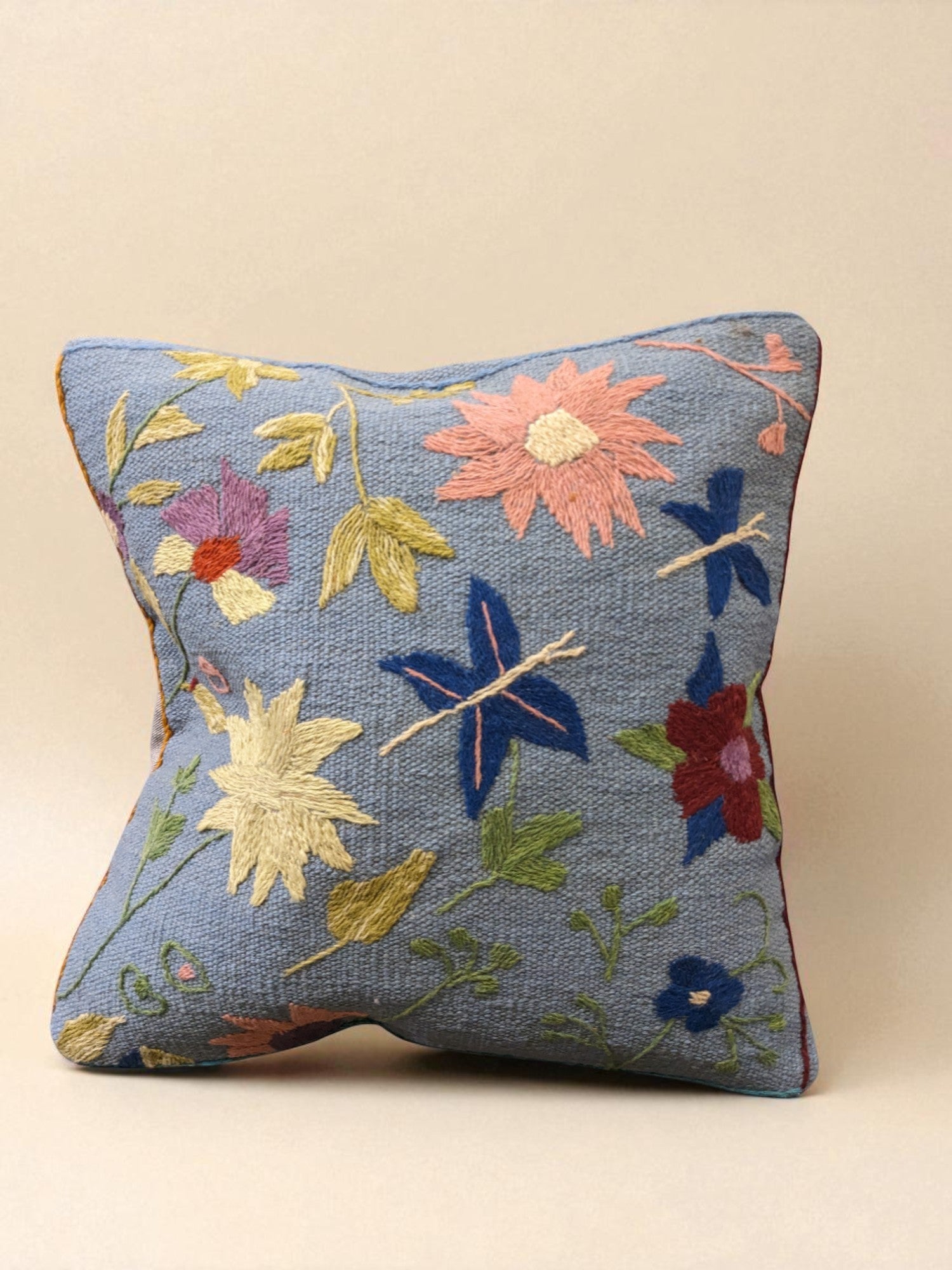 Suzani Hand Embroidered Cushion Cover - 45 x 45 cm