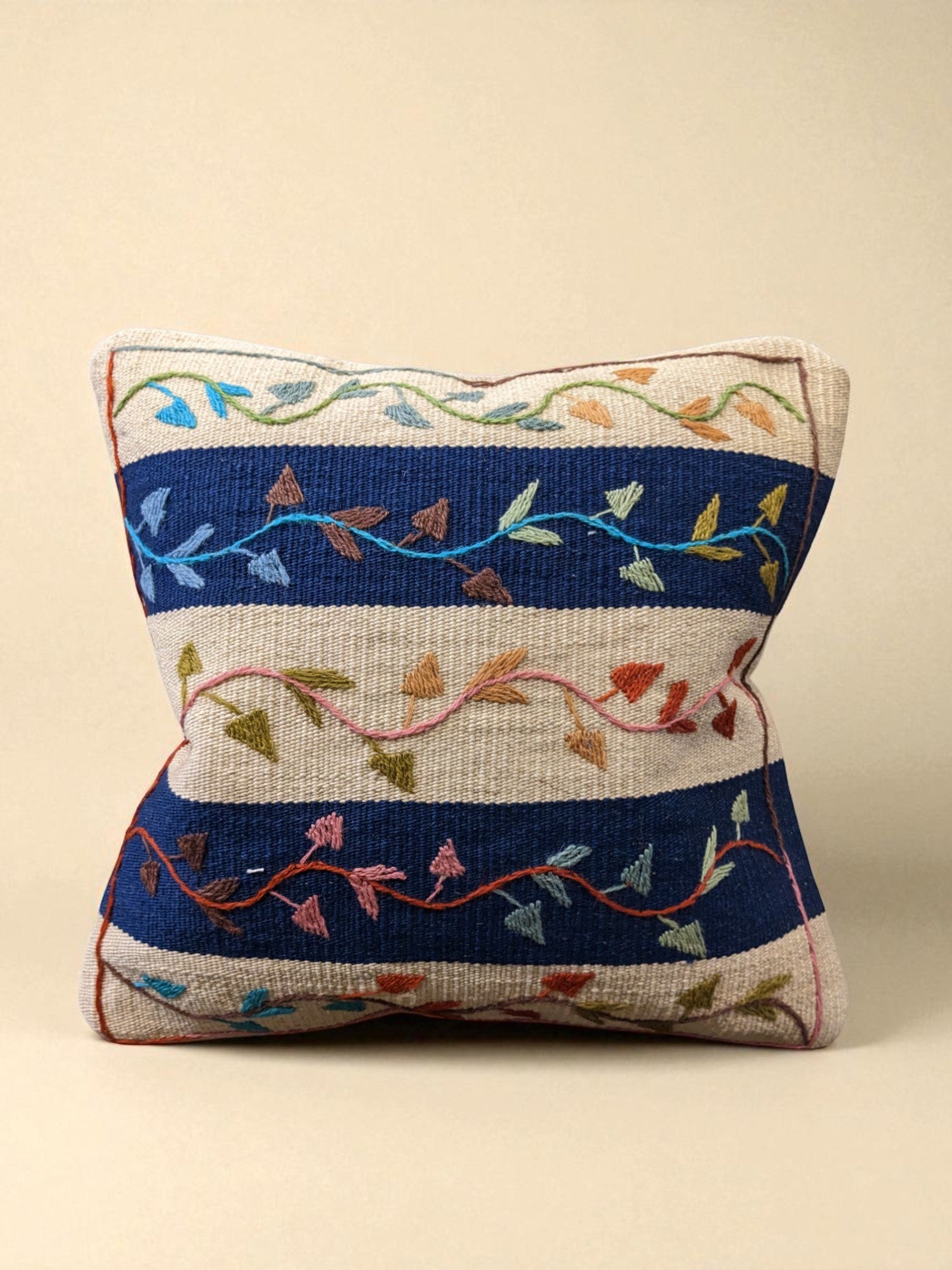 Suzani Hand Embroidered Cushion Cover - 45 x 45 cm