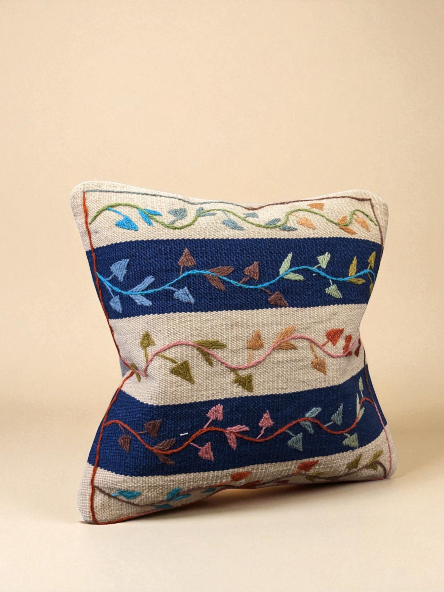 Suzani Hand Embroidered Cushion Cover - 45 x 45 cm