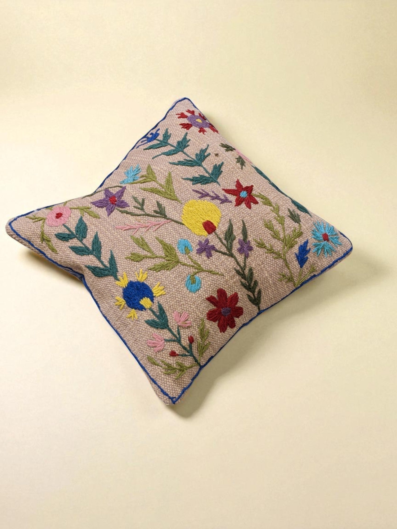 Suzani Hand Embroidered Cushion Cover - 45 x 45 cm