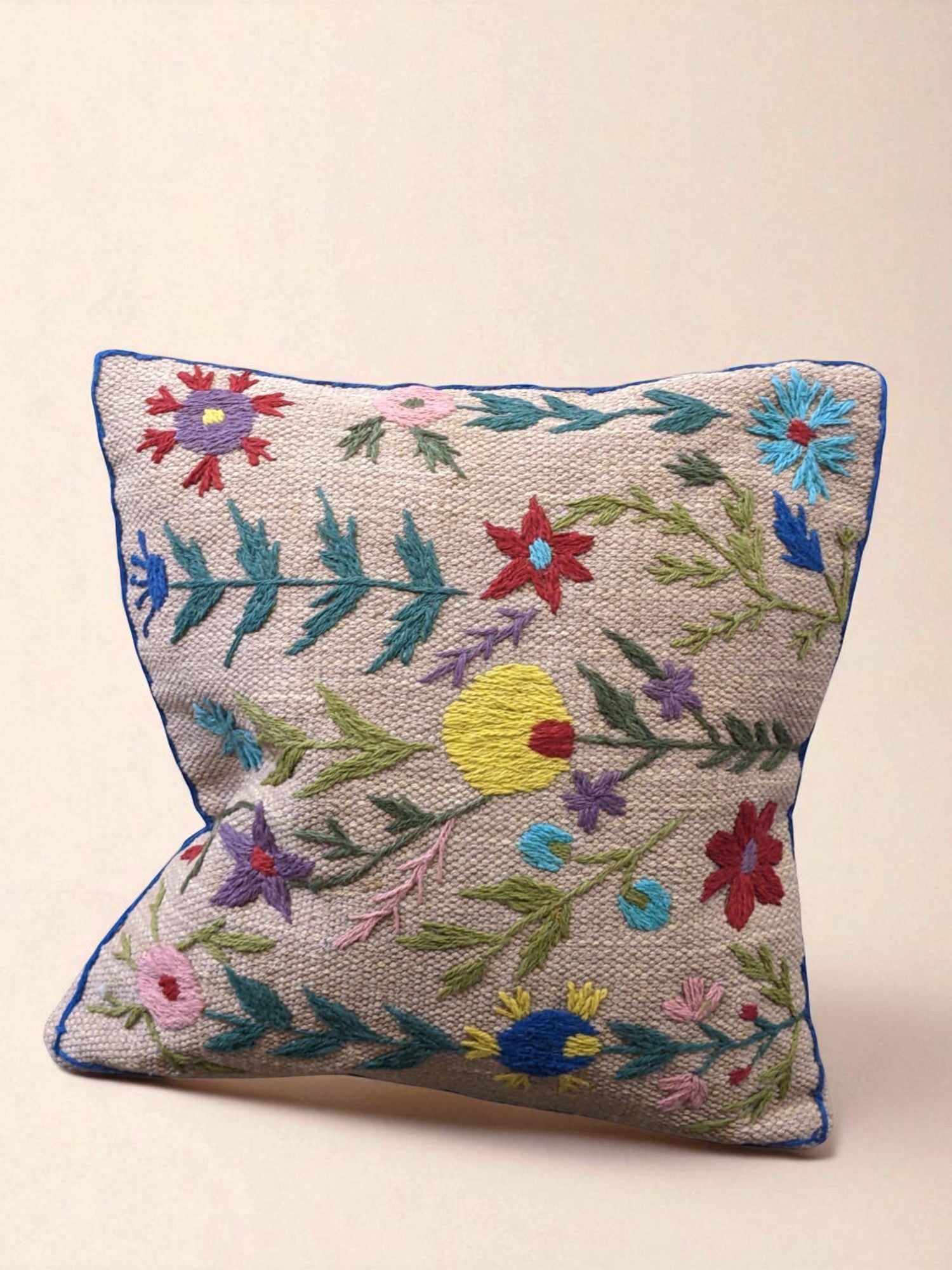Suzani Hand Embroidered Cushion Cover - 45 x 45 cm