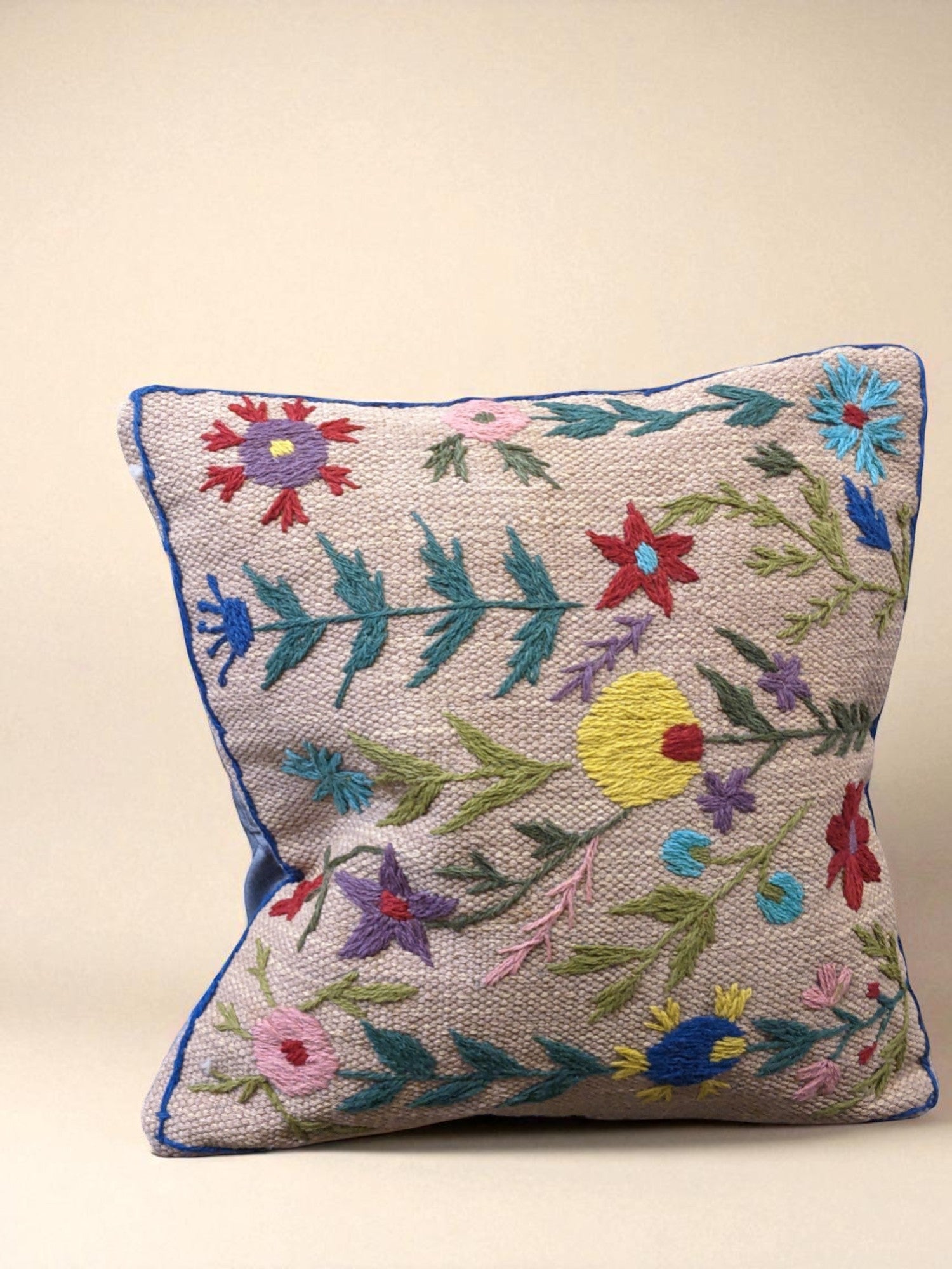 Suzani Hand Embroidered Cushion Cover - 45 x 45 cm