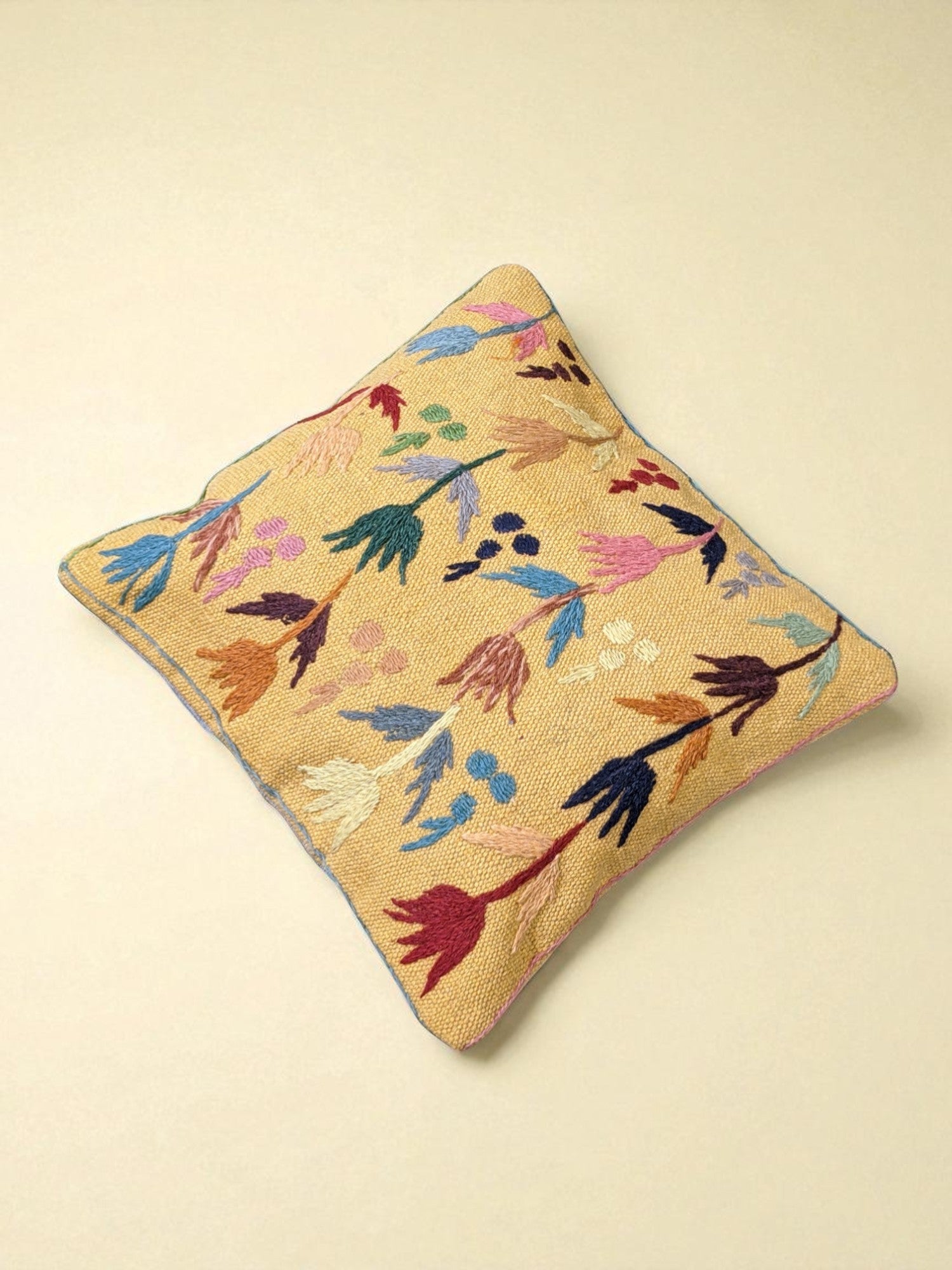 Suzani Hand Embroidered Cushion Cover - 45 x 45 cm