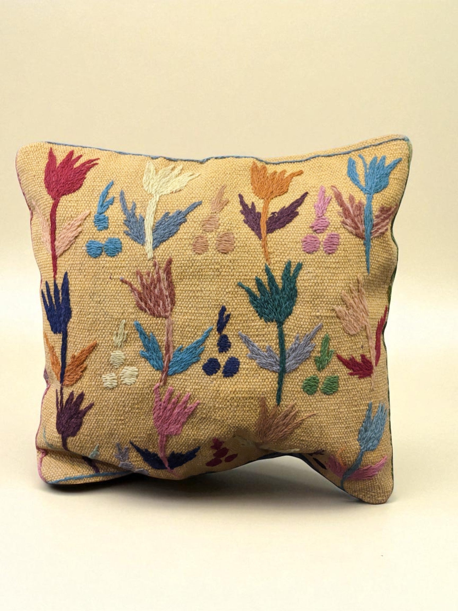 Suzani Hand Embroidered Cushion Cover - 45 x 45 cm