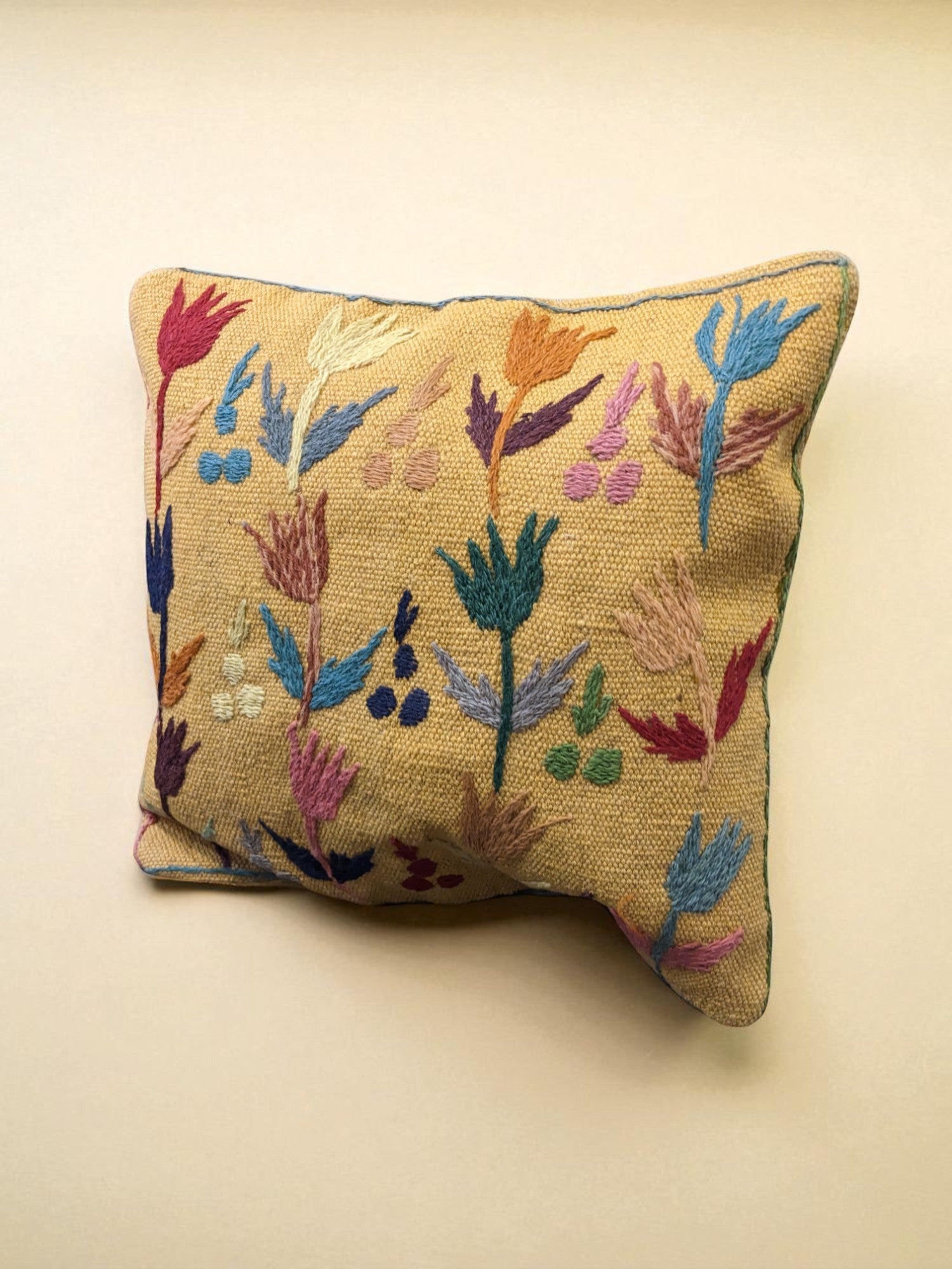 Suzani Hand Embroidered Cushion Cover - 45 x 45 cm