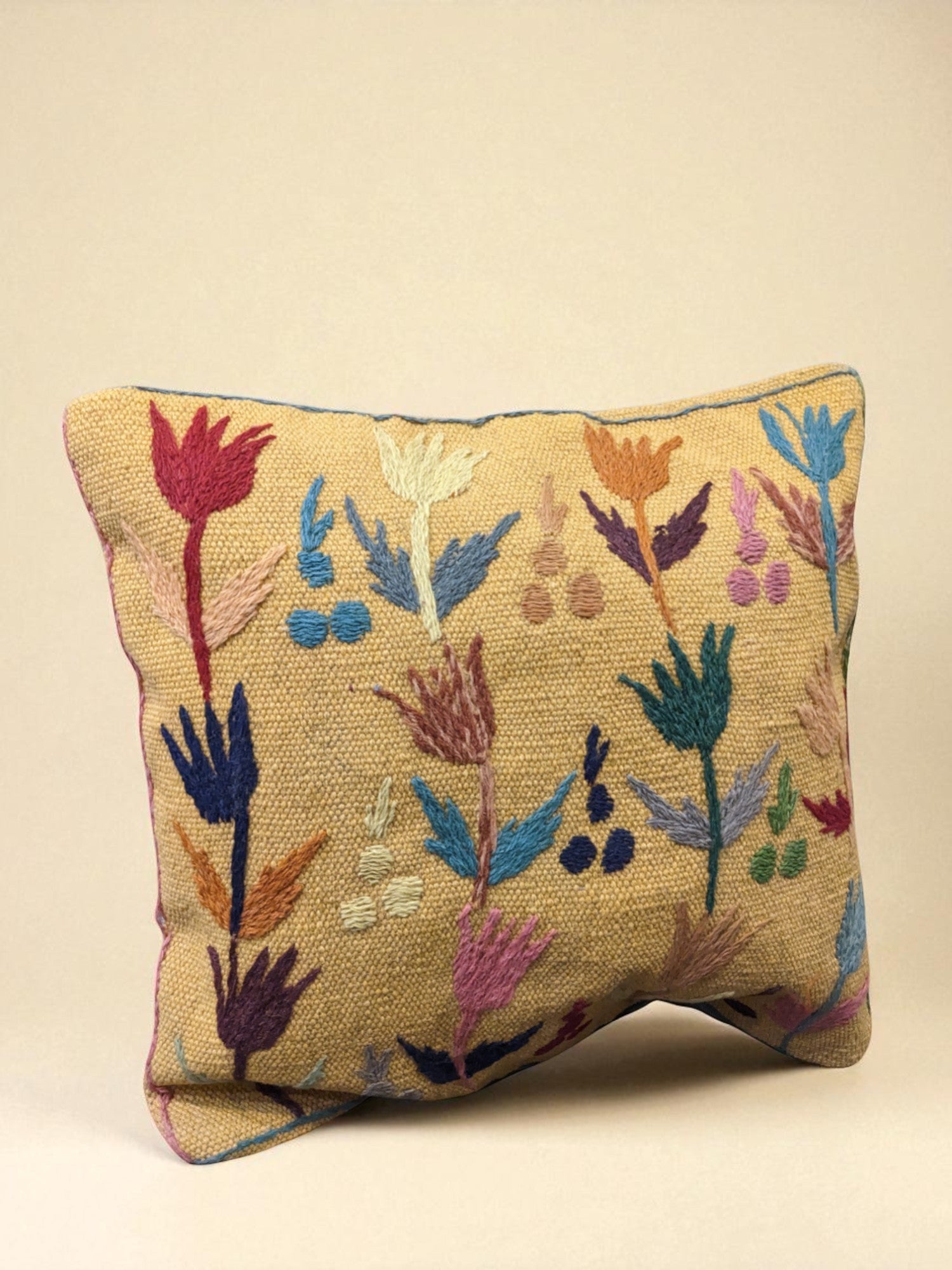 Suzani Hand Embroidered Cushion Cover - 45 x 45 cm