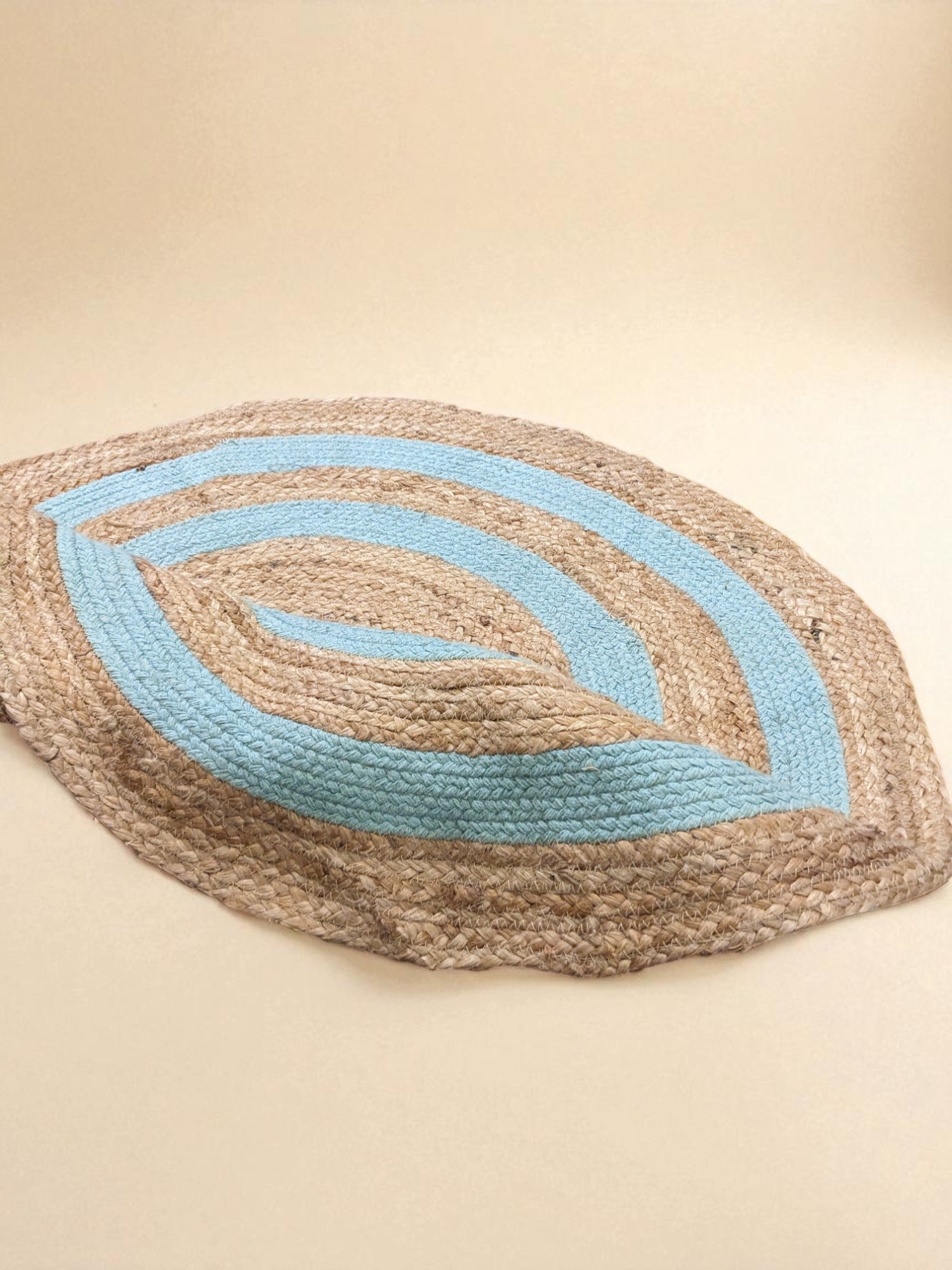 Braided Natural Round Jute Rug - 91 x 91 cm