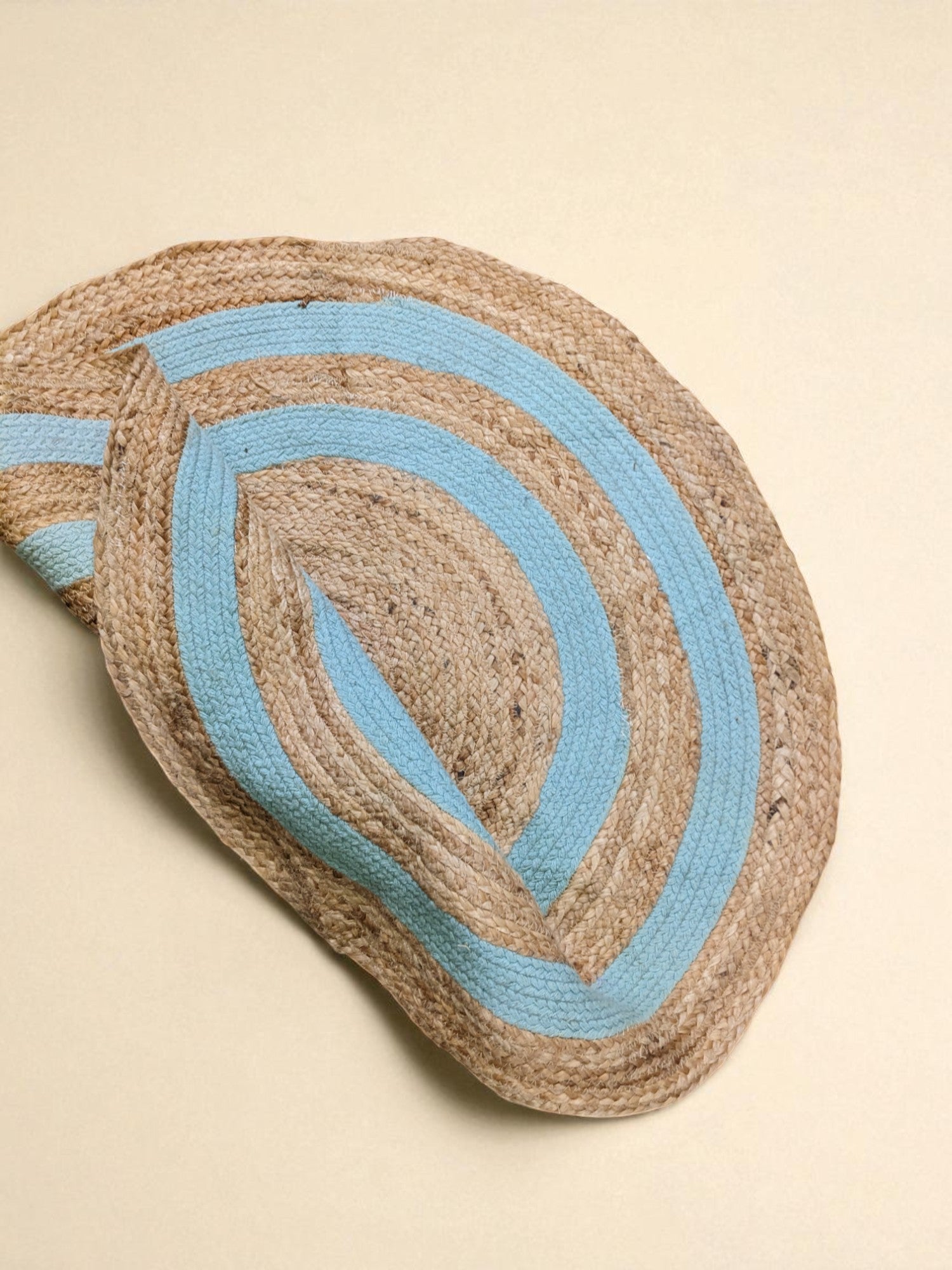 Braided Natural Round Jute Rug - 91 x 91 cm