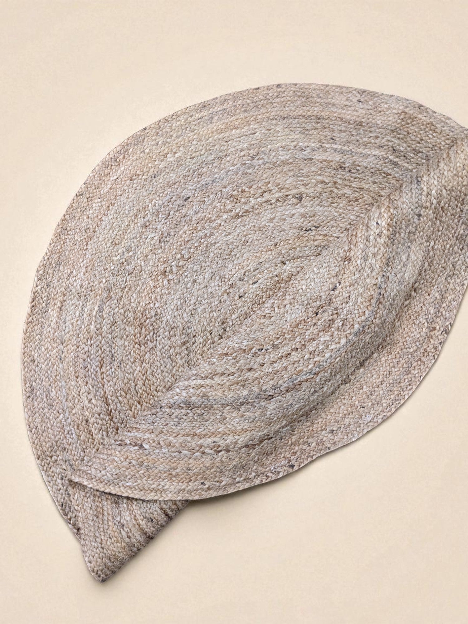 Braided Natural Round Jute Rug  - 94 x 94 cm