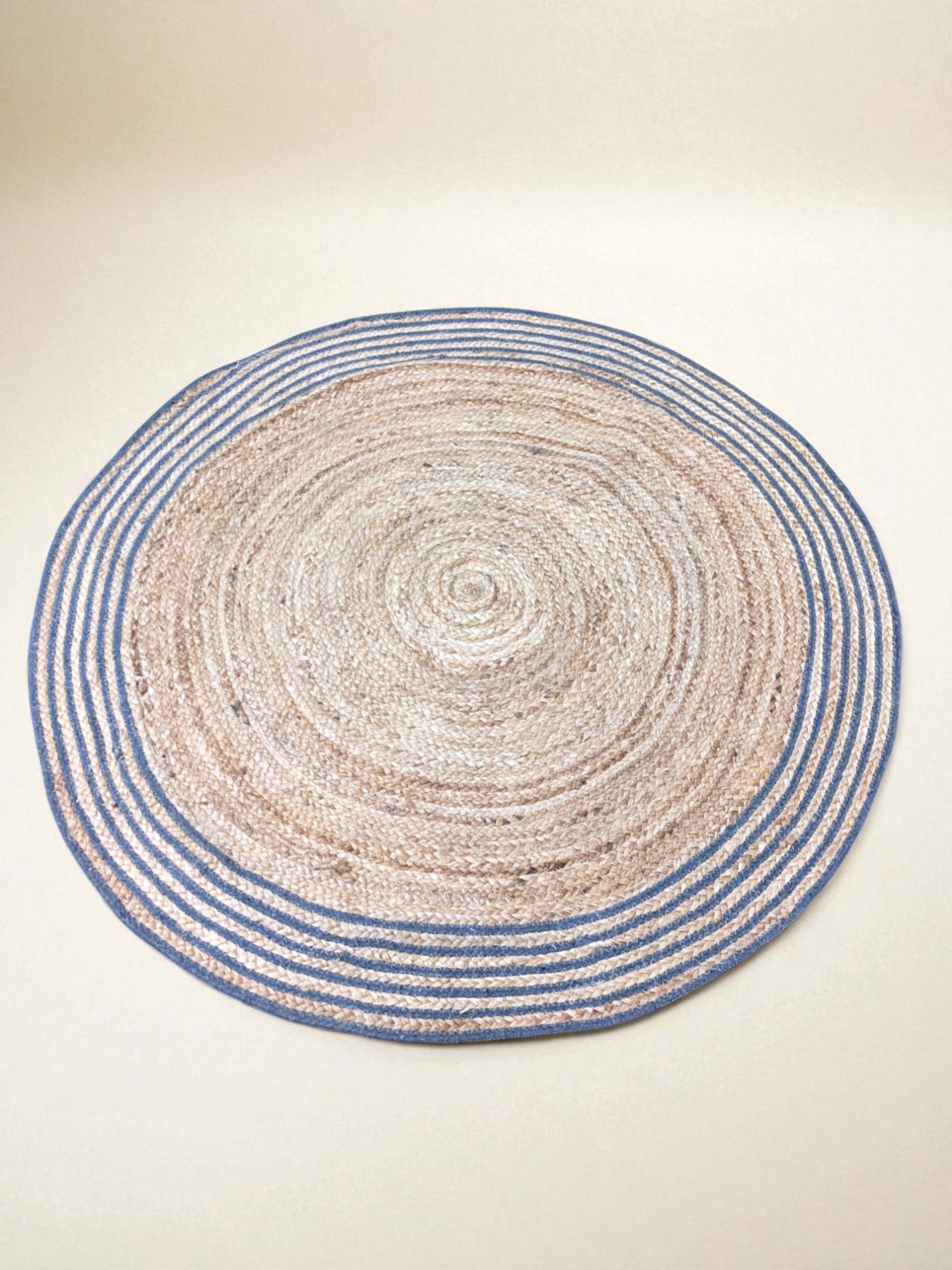 Braided Natural Round Jute Rug  - 94 x 94 cm