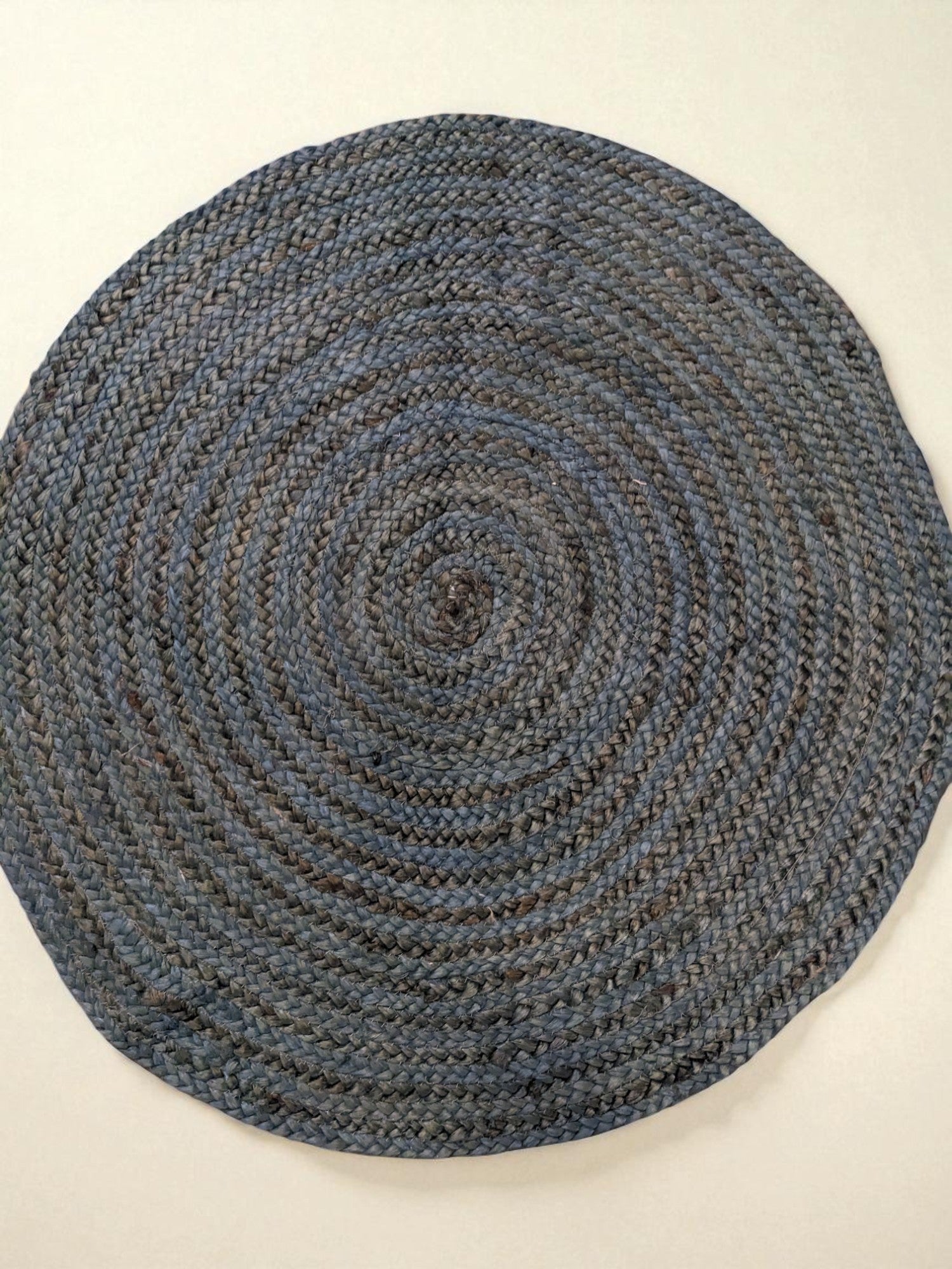 Braided Overdyed Round Jute Rug - 64 x 64 cm