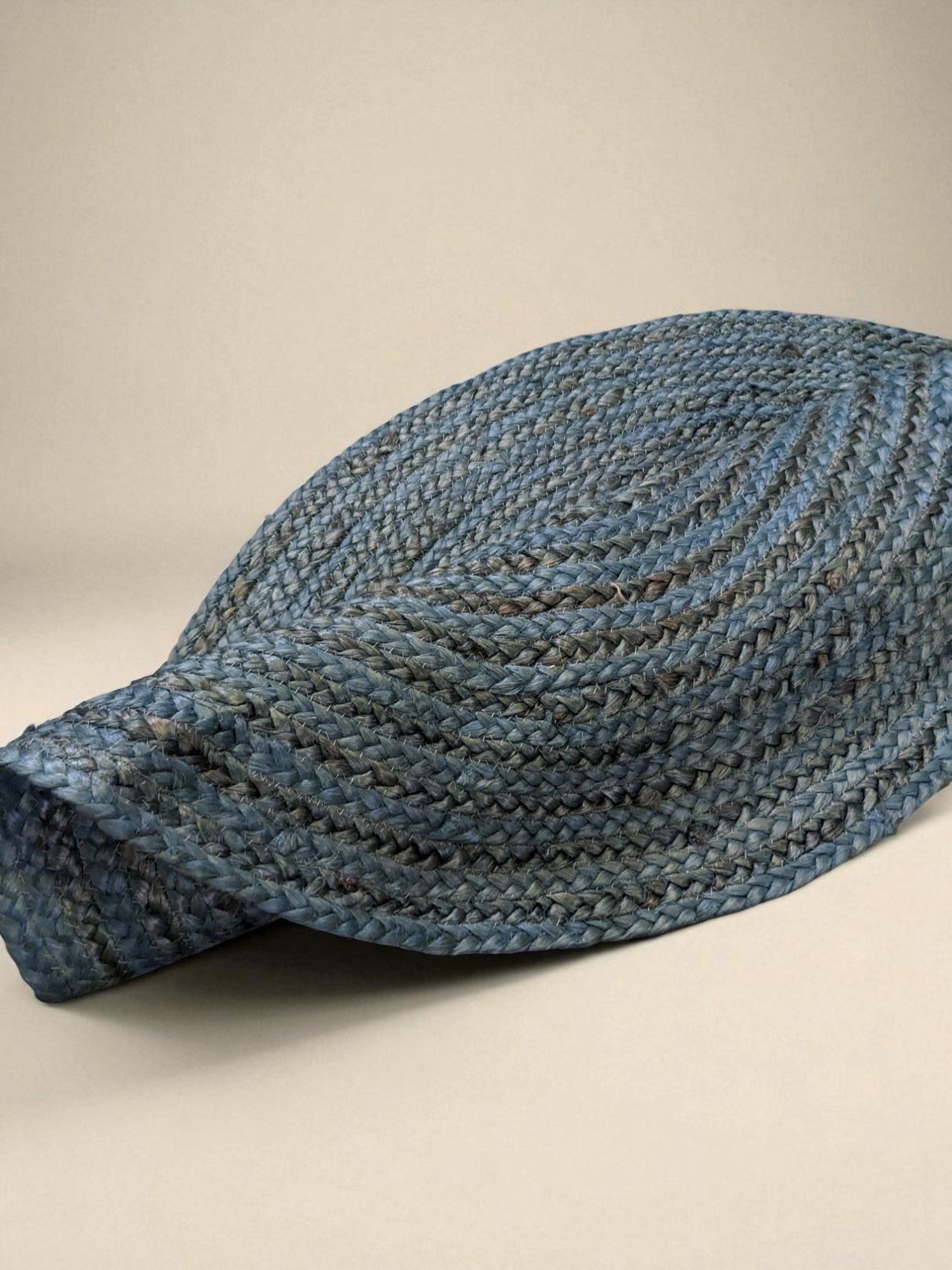 Braided Overdyed Round Jute Rug - 64 x 64 cm